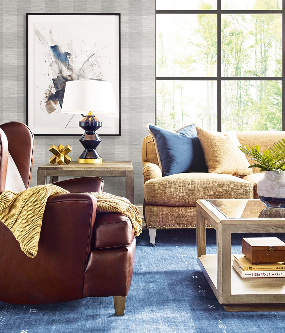 Lillian August Luxe Retreat Rugby Gingham Gingham Coastal Grey Matte - LN10808