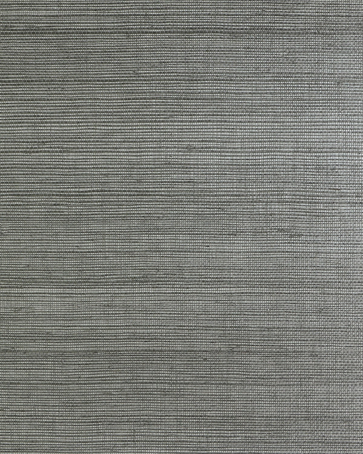 Lillian August Lillian August Natural Textured Wallcoverings 2 Sisal on Metallic Grasscloth Contemporary Silvers & Pewters Satin - LN50090