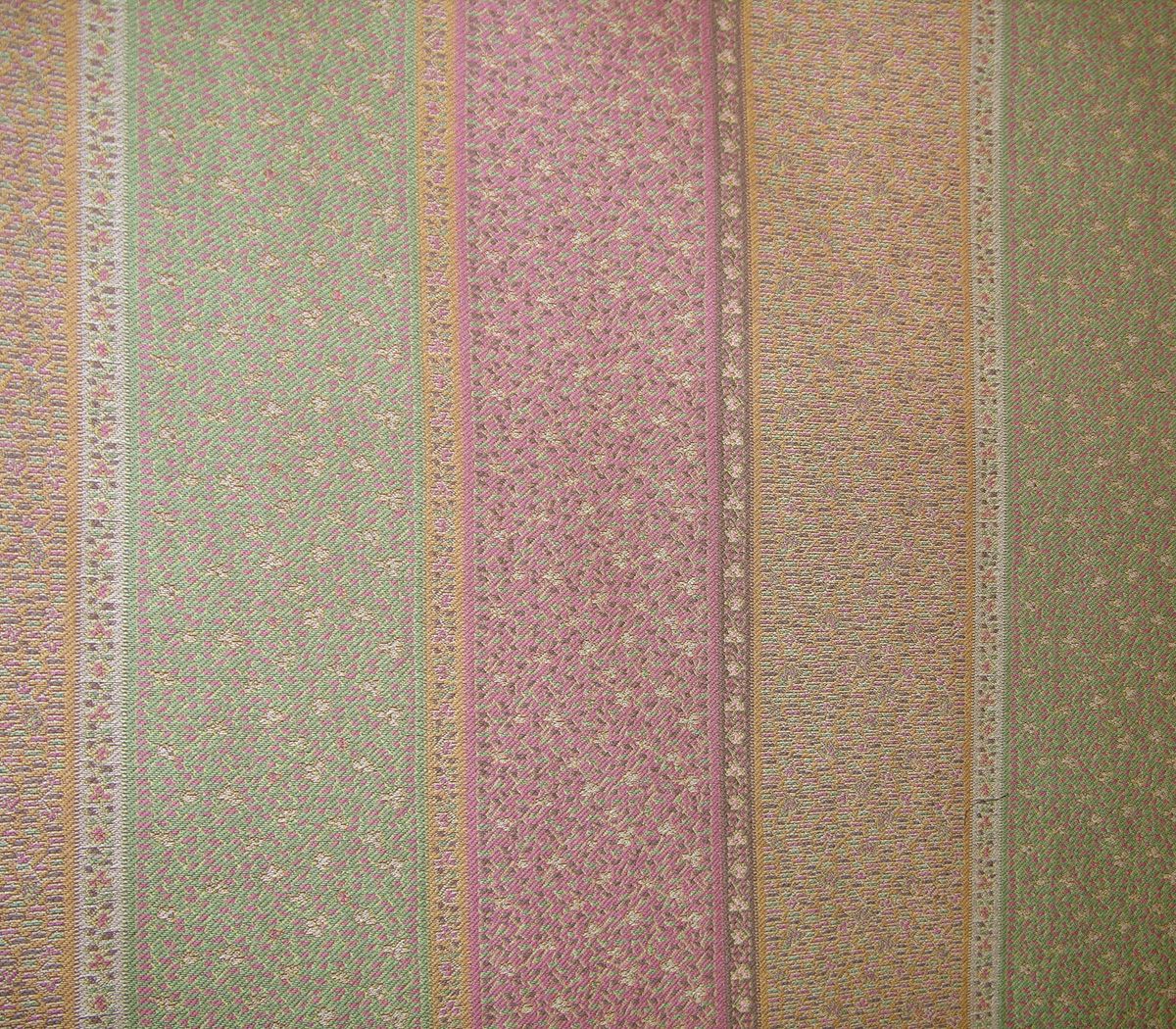 SCALAMANDRE OUTLET FABRIC BABI FABRIC PINK, GREEN - LU 00012016 NEW SKU # LU20160001