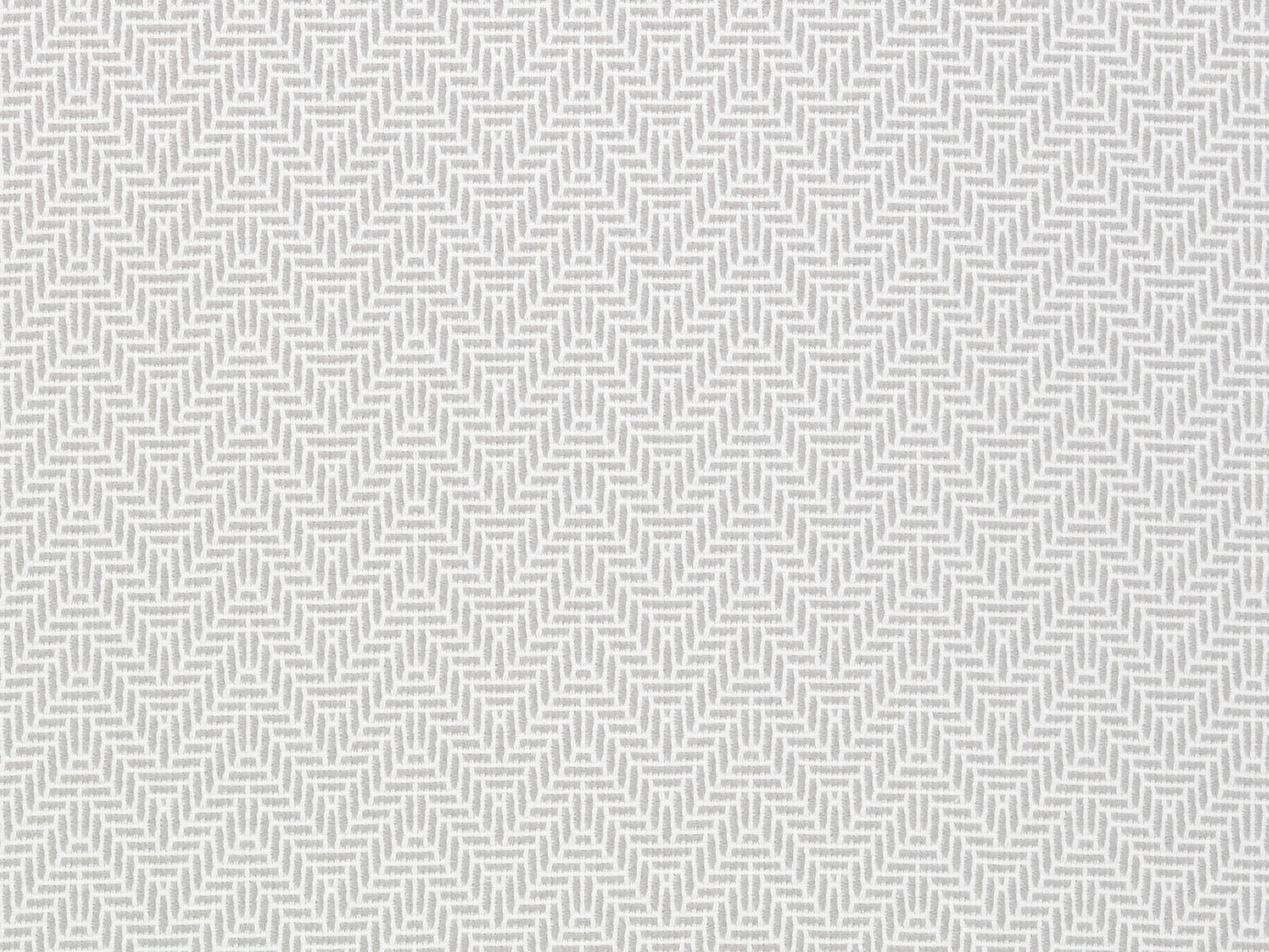 Light gray fabric with a subtle white herringbone pattern, a geometric woven texture.
