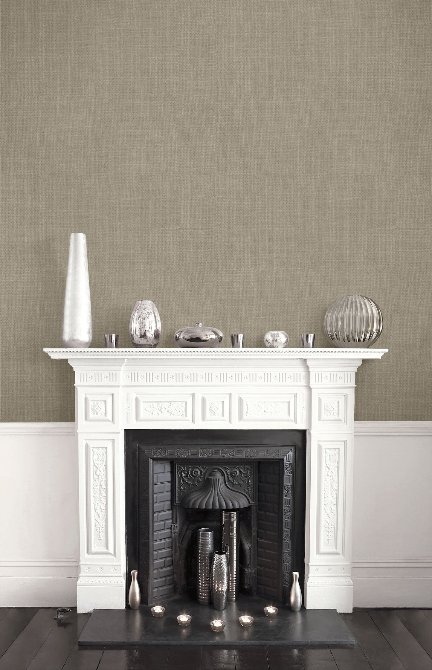 Seabrook Designs Living with Art Hopsack Embossed Vinyl Embossed Vinyl Contemporary Tan Matte - LW51106