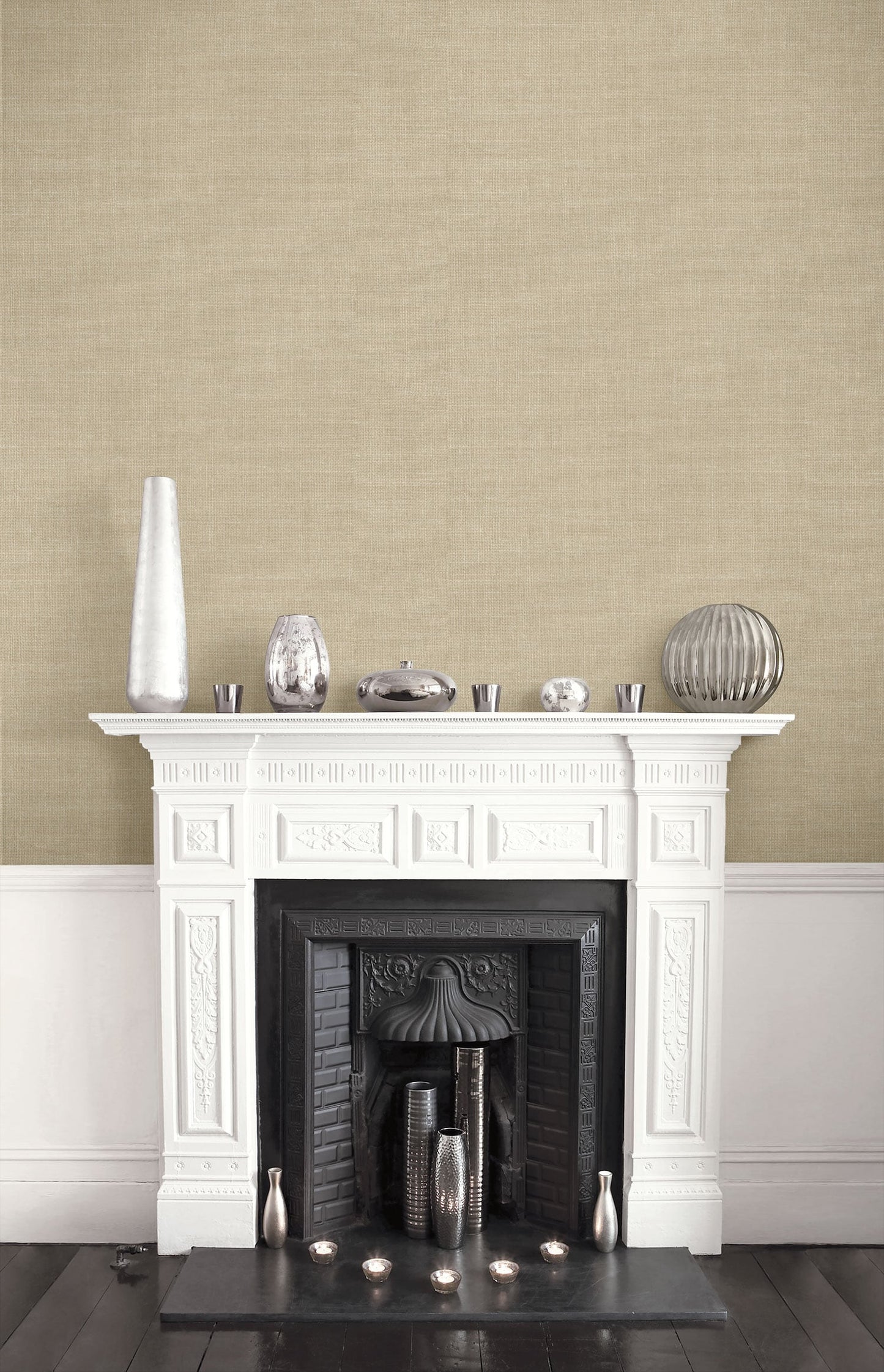 Seabrook Designs Living with Art Hopsack Embossed Vinyl Embossed Vinyl Contemporary Tan Matte - LW51116