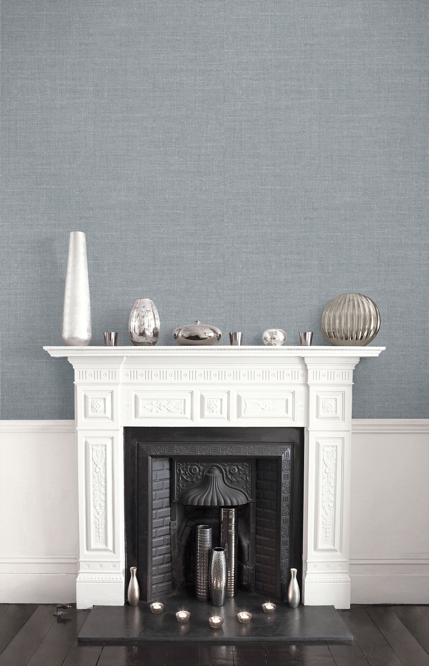 Seabrook Designs Living with Art Hopsack Embossed Vinyl Embossed Vinyl Contemporary Grey Matte - LW51119