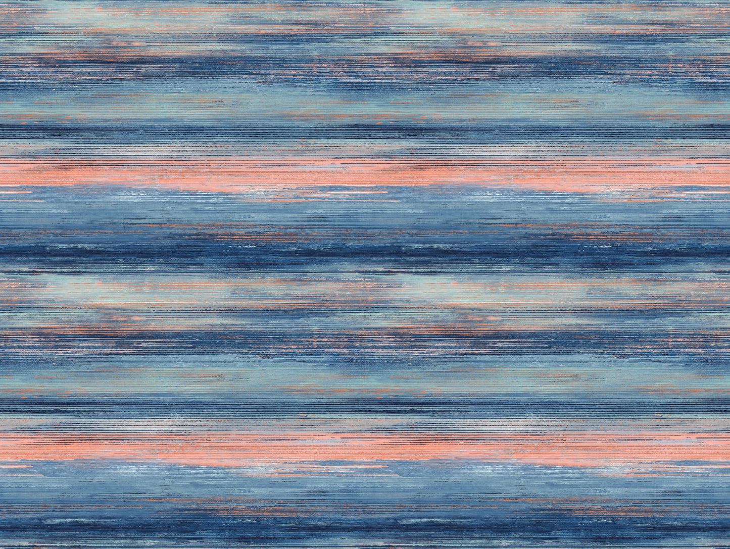 Seabrook Designs Living with Art Sunset Stripes Fabric Stripe Contemporary Blue Matte Fabric - LW52006F