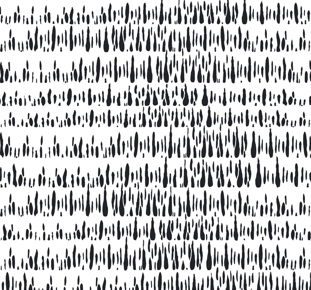 Seabrook Designs Living with Art Brush Marks Fabric Abstract Contemporary Black Matte Fabric - LW52100F