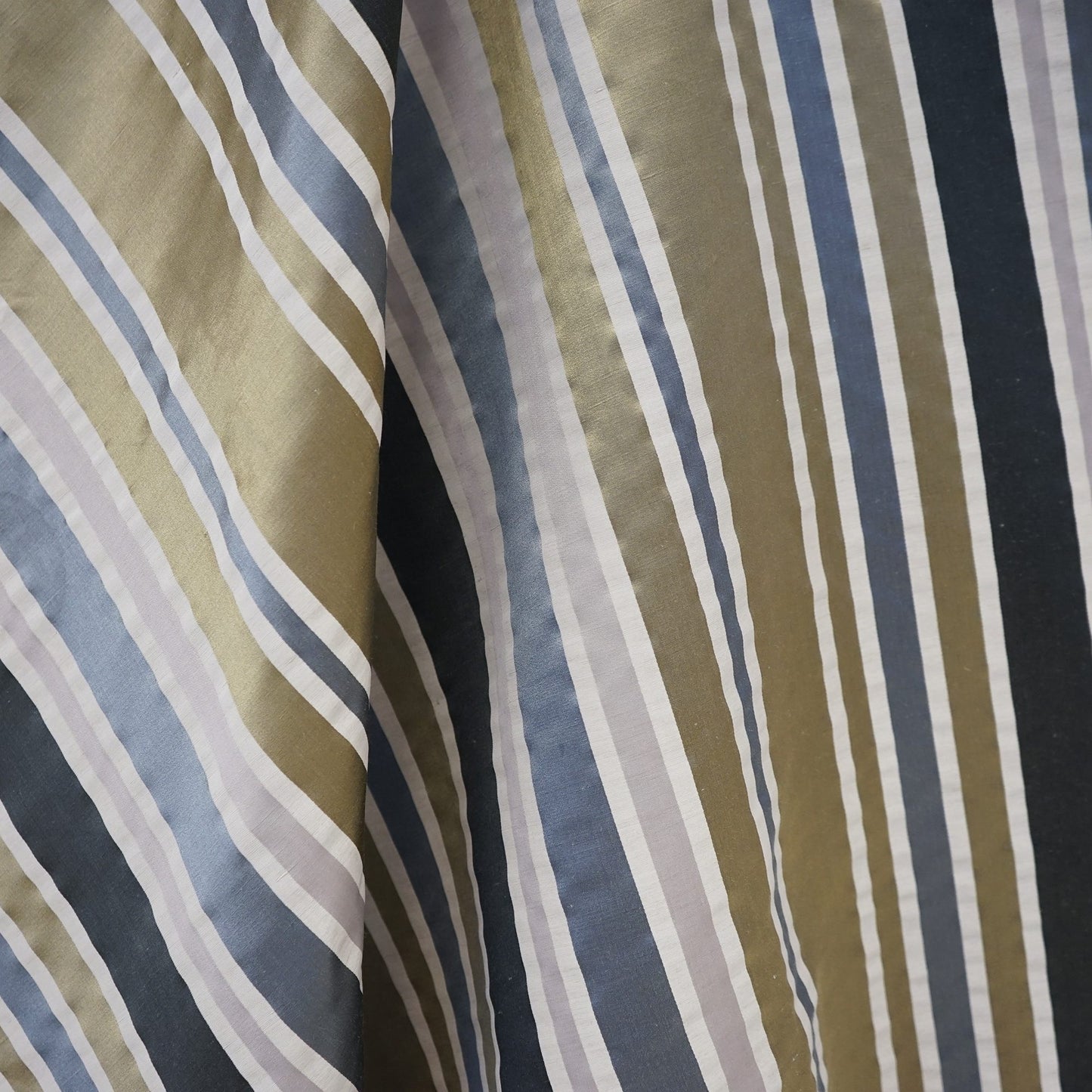 JF Fabrics JF Studio LYRA 97 Fabric Traditional,Transitional,Contemporary,Stripe Grey,Silver Silk - 7631297 SJ101