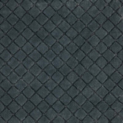 Turquoise and blue velvet fabric with a small-scale diamond pattern and soft texture, suitable for upholstery or home decor.