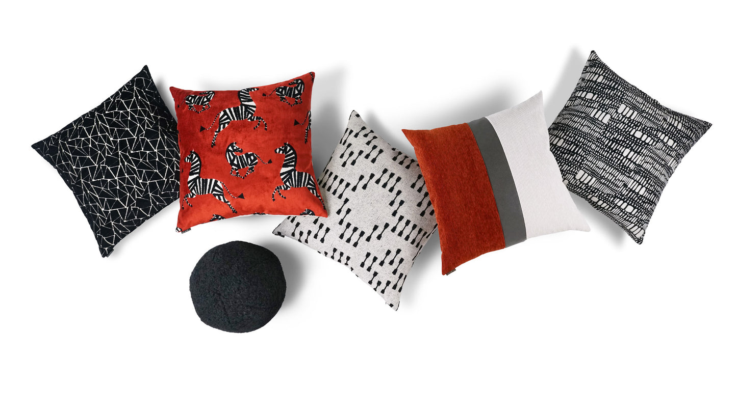 D.V. KAP HOME 24" x 24" Farlowe Pillow - Garnet Animal, Modern, Transitional, Novelty - 3712-G-2424