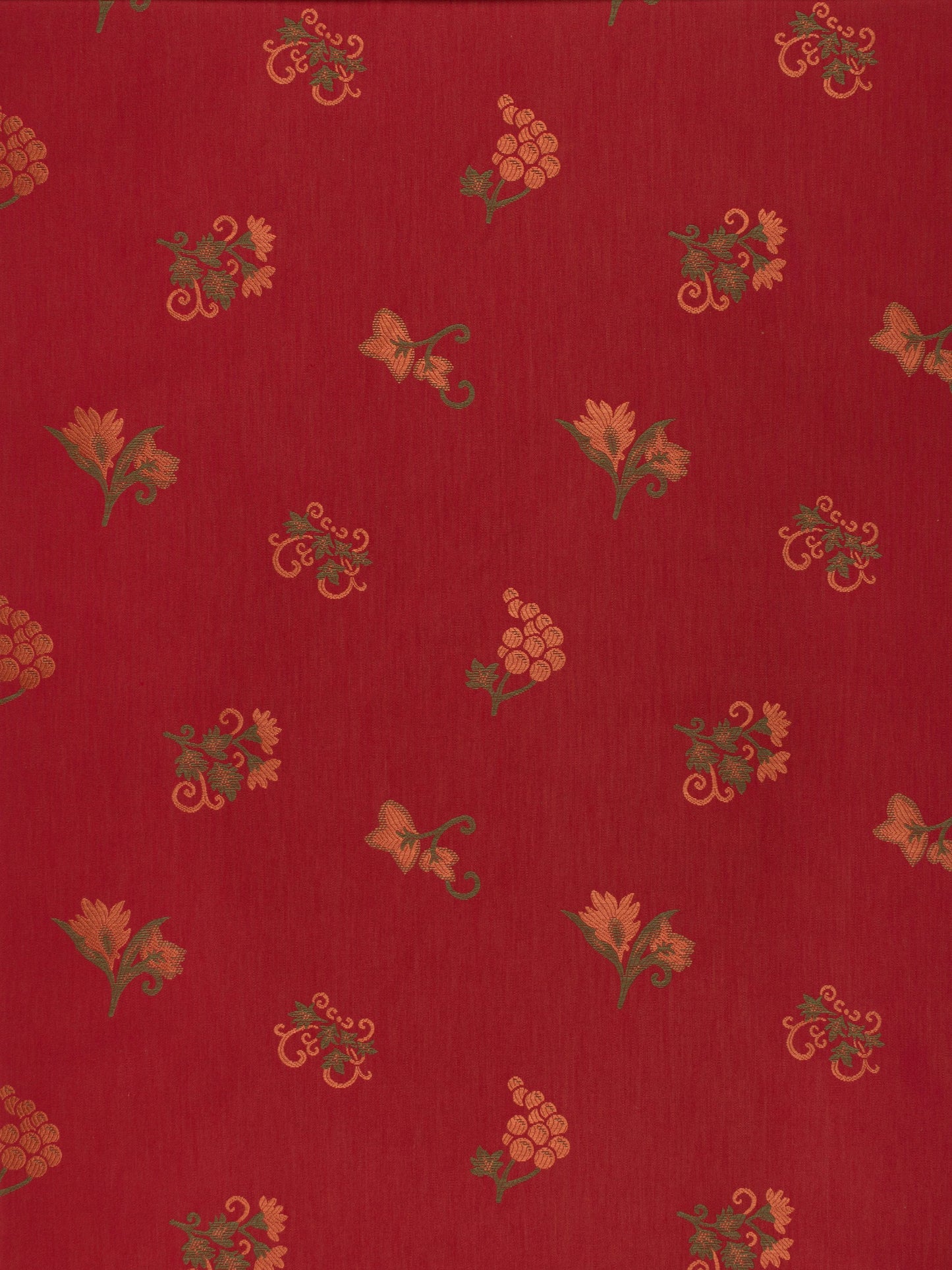 SCALAMANDRE OUTLET FABRIC SAMARCANDA FIORI FABRIC RED - M0 00041348 NEW SKU # M013480004