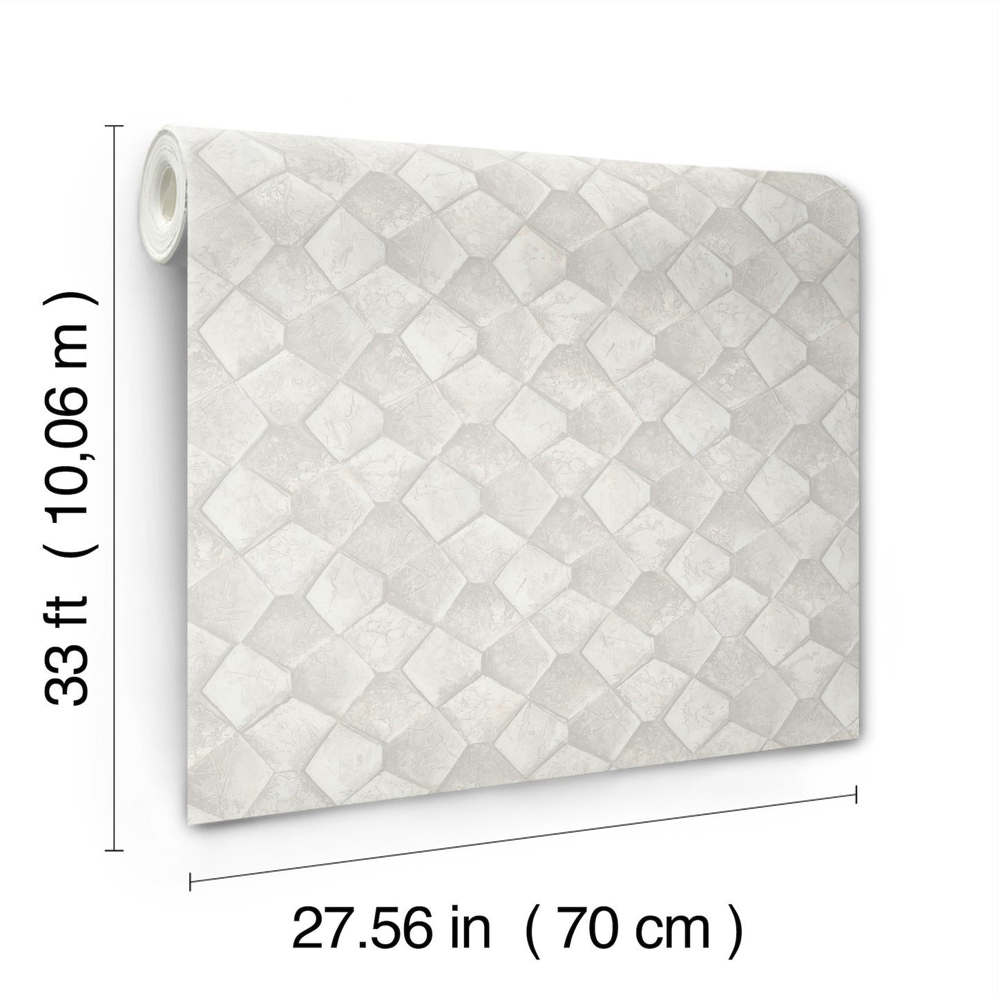 York Wallcoverings Antonina Vella Waterford Dove Tiled Wallpaper Graphics Traditional Dove Wallpaper - MA34906