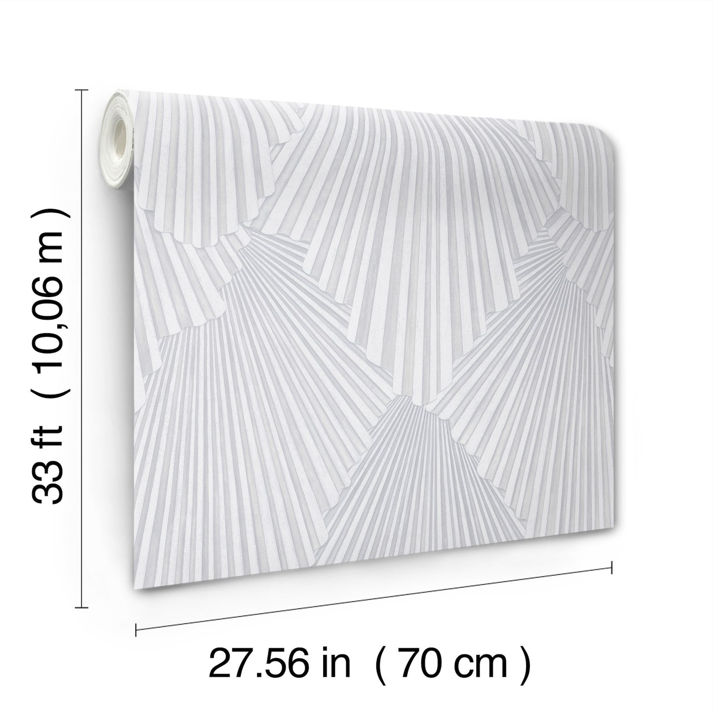 York Wallcoverings Antonina Vella Lumiere Off-White Deco Geo Wallpaper Graphics Traditional Off-White Wallpaper - MA35846