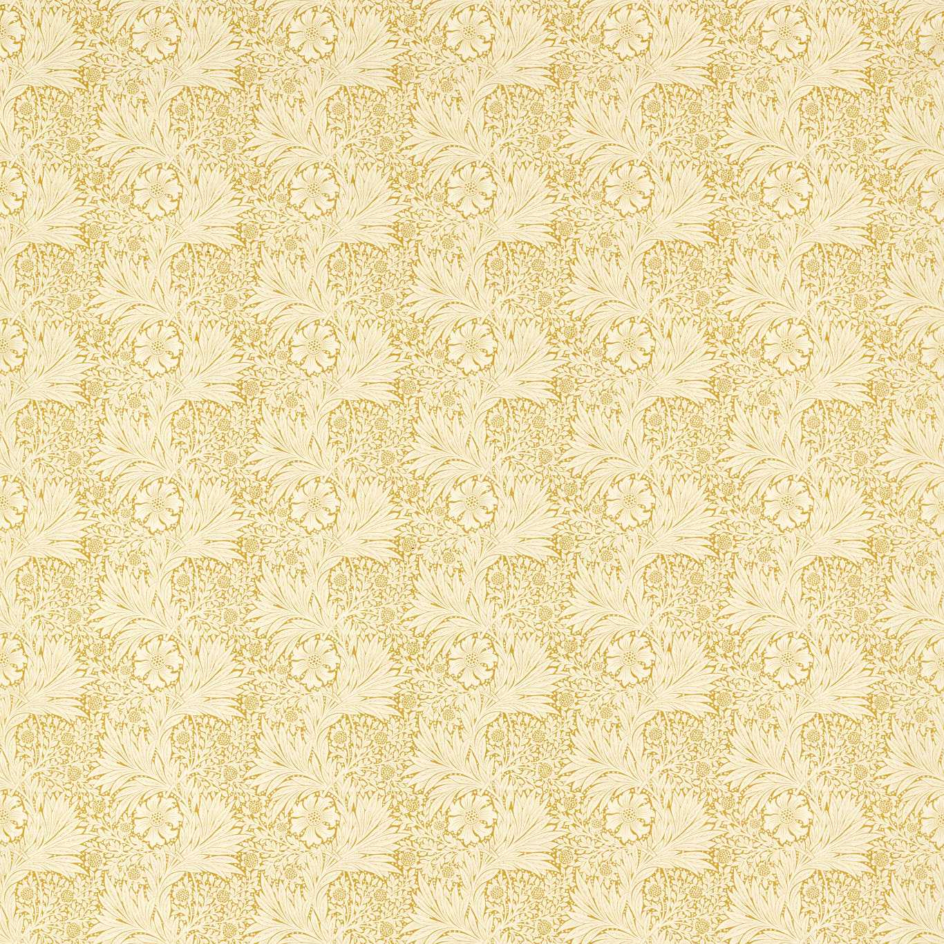 MORRIS & CO Marigold Fabric Contemporary, Floral Wheat - MAMB227103