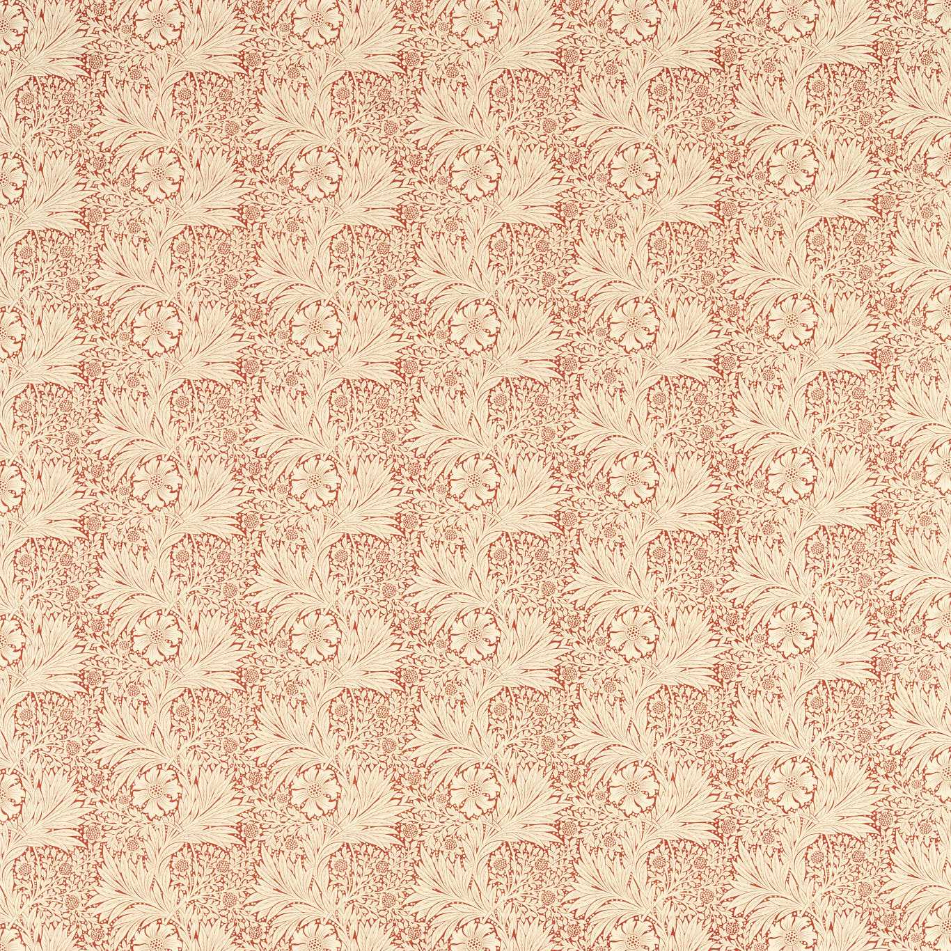 MORRIS & CO Marigold Fabric Contemporary, Floral Russet - MAMB227104