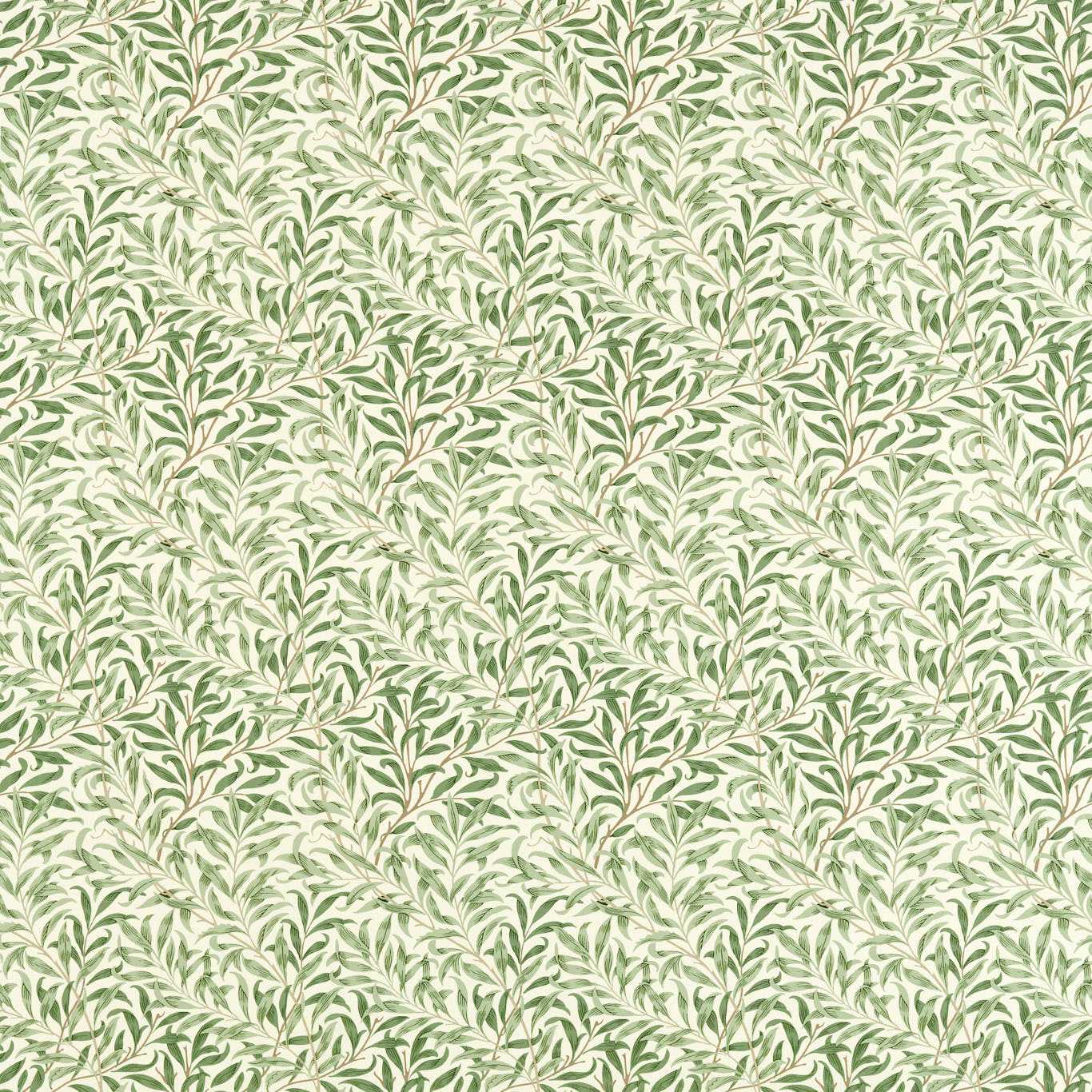 MORRIS & CO Willow Bough Fabric Leaves , Trees Sage - MAMB227113