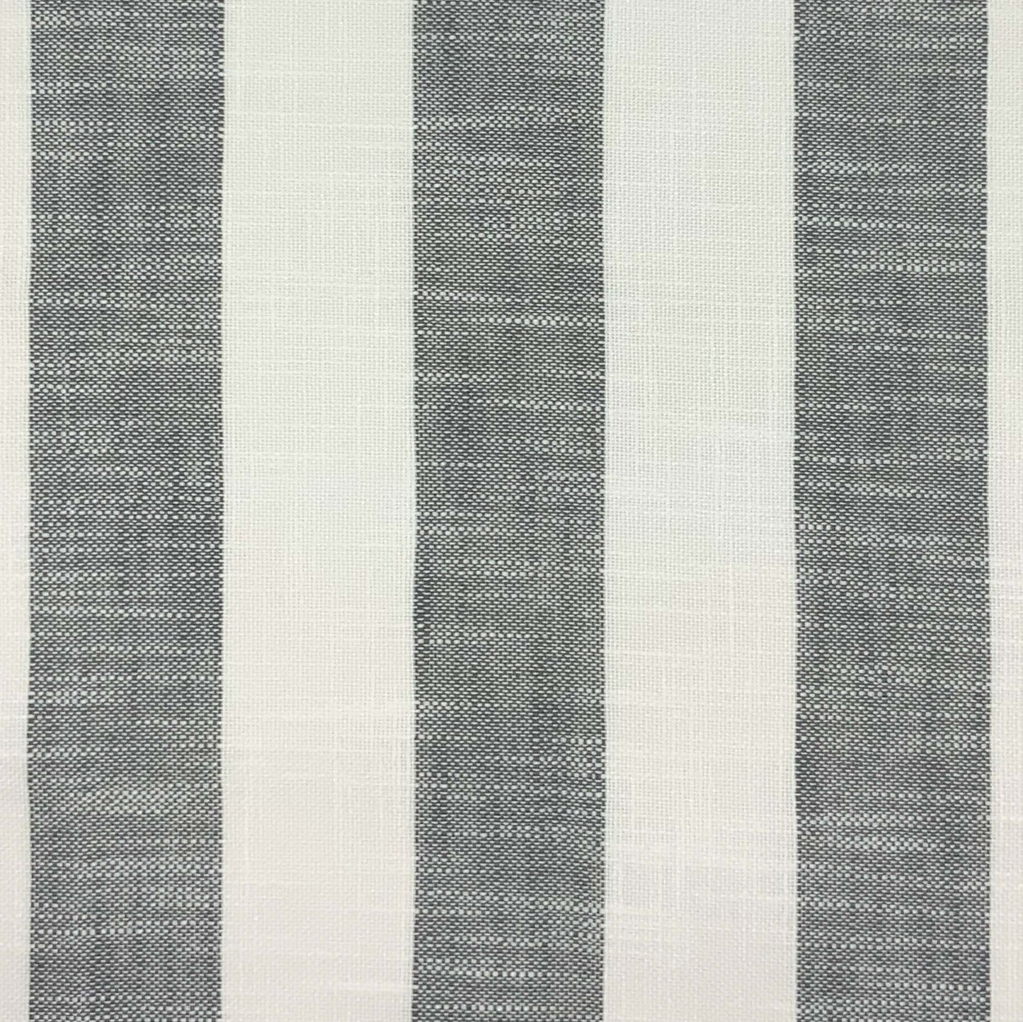 JF Fabrics Bella Dura Home MARINA 96 Fabric Stripe Charcoal, White Linen Texture, Outdoor - 9058096 J9411