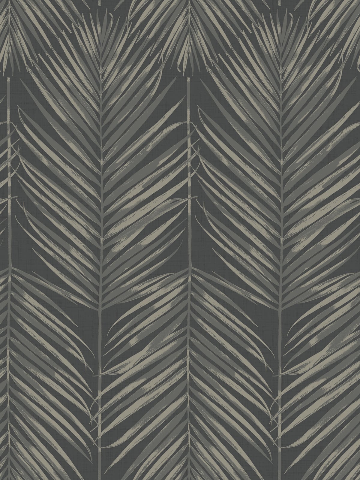 Seabrook Designs Beach House Paradise Palm Palm Leaf Coastal Black Matte - MB30000