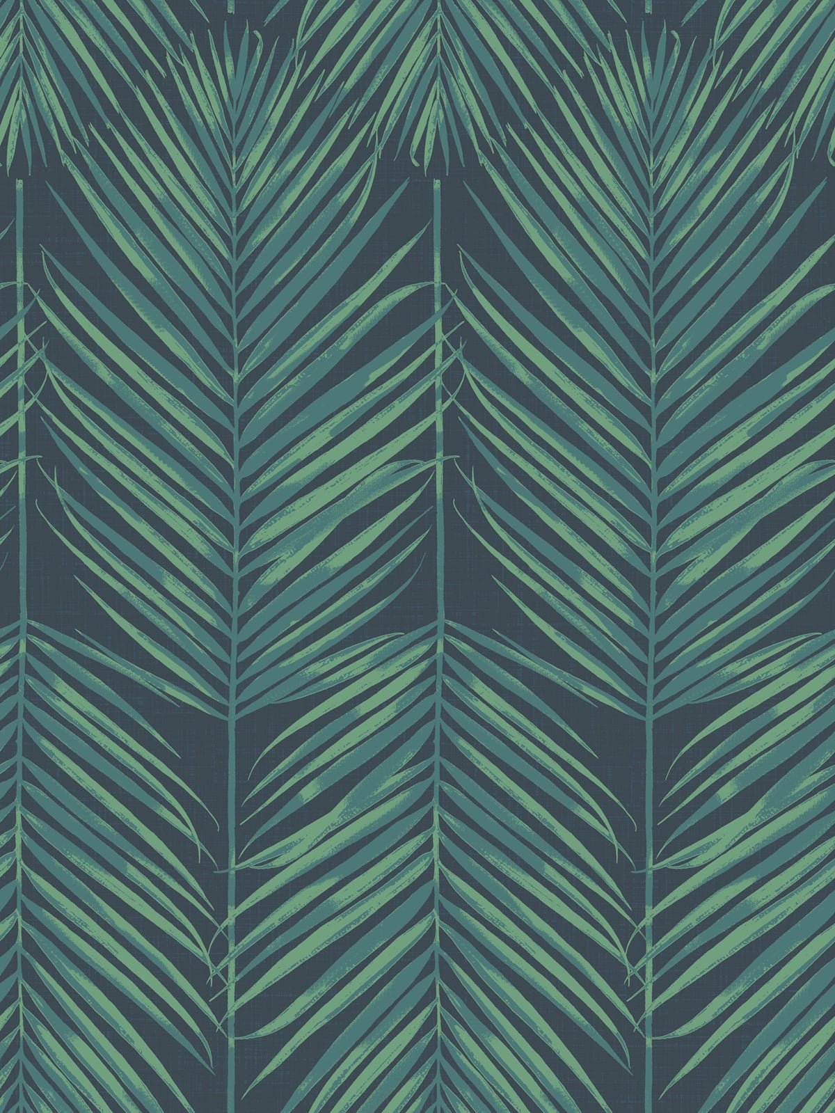 Seabrook Designs Beach House Paradise Palm Palm Leaf Coastal Blue Matte - MB30004