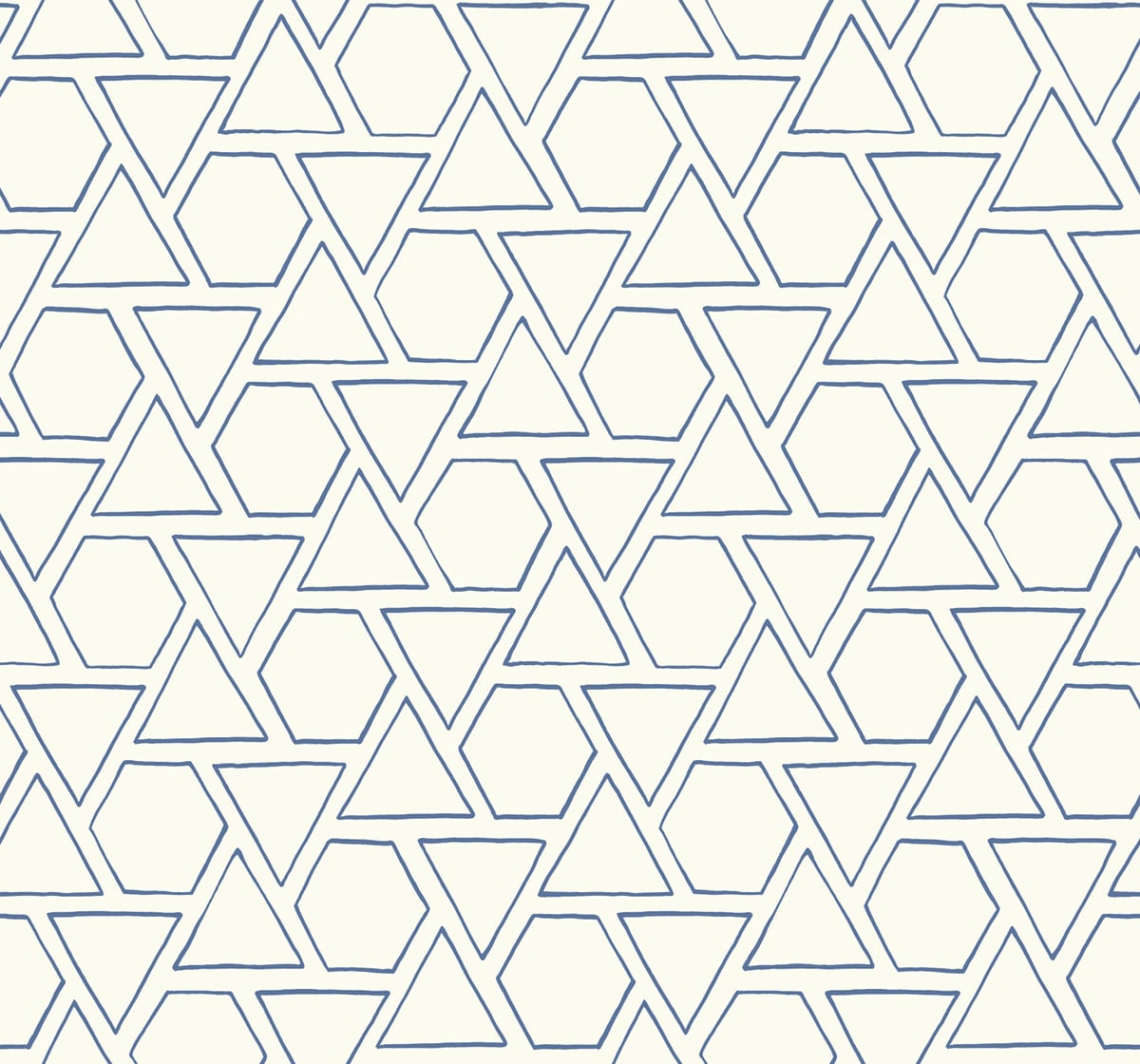 Seabrook Designs Beach House Sun Shapes Geometric Coastal Blue Matte - MB30112