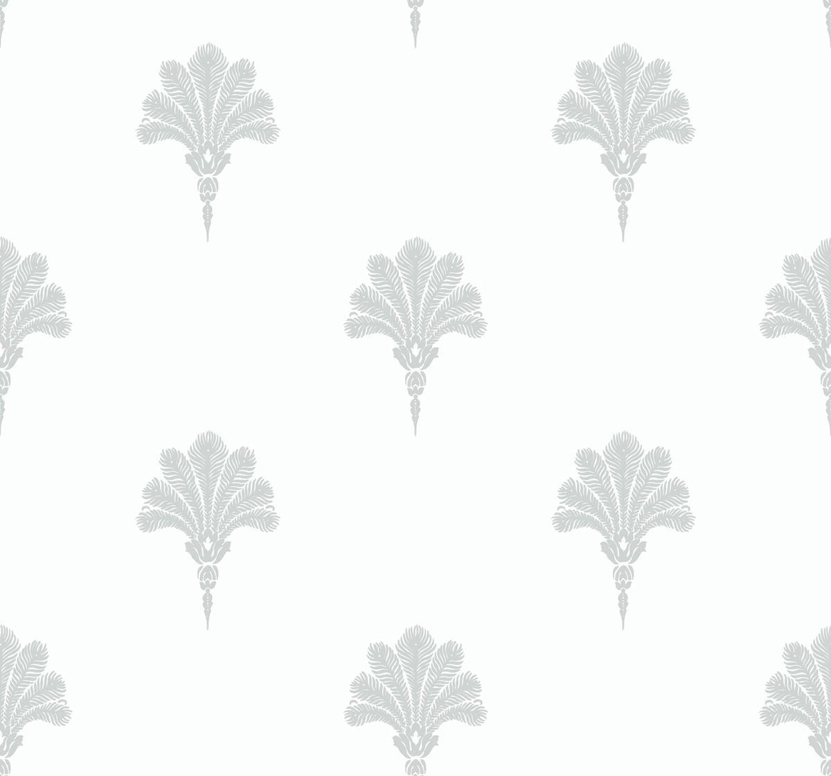 Seabrook Designs Beach House Summer Fan Fleur De Lis Coastal Grey Matte - MB31617