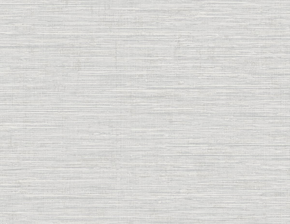Off-white faux grasscloth stringcloth fabric swatch with twine texture and matte finish.