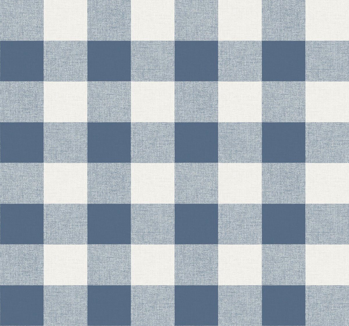 Seabrook Designs Beach House Picnic Plaid Plaid Coastal Blue Matte - MB31902