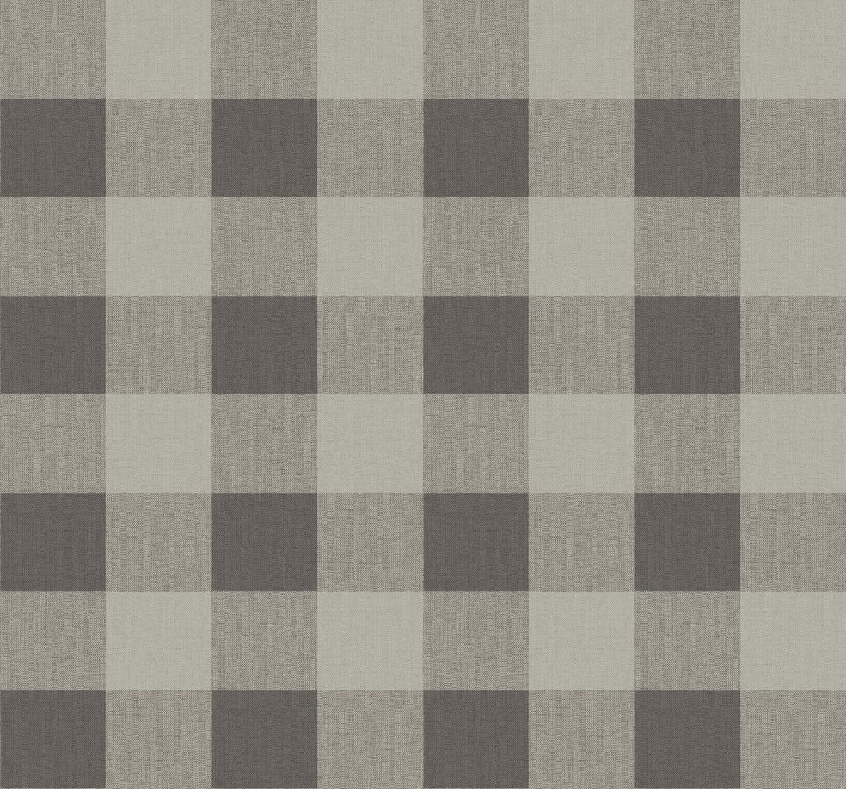 Seabrook Designs Beach House Picnic Plaid Plaid Coastal Grey Matte - MB31906