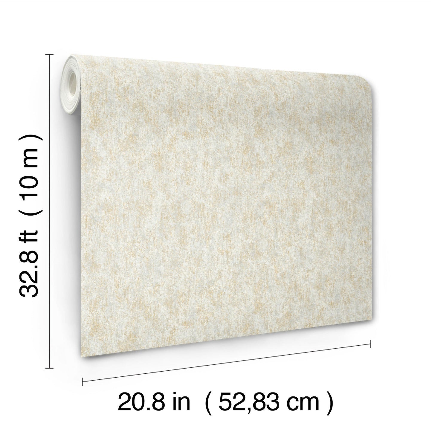 York Wallcoverings Antonina Vella Shimmering Patina Neutral and Gold Wallpaper Textures Beiges - MD7211