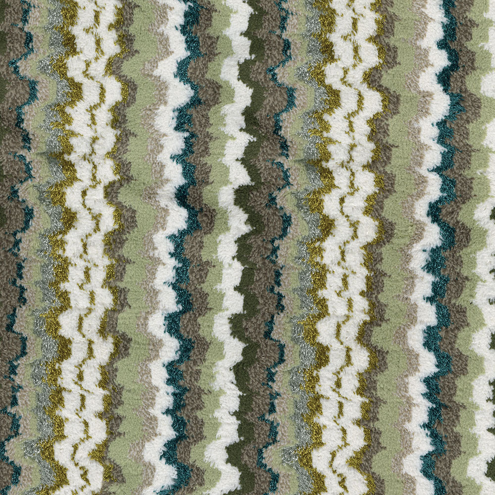 NICHOLASJOHN INC Meener-Green Chevron Fabric - NJ26-3894