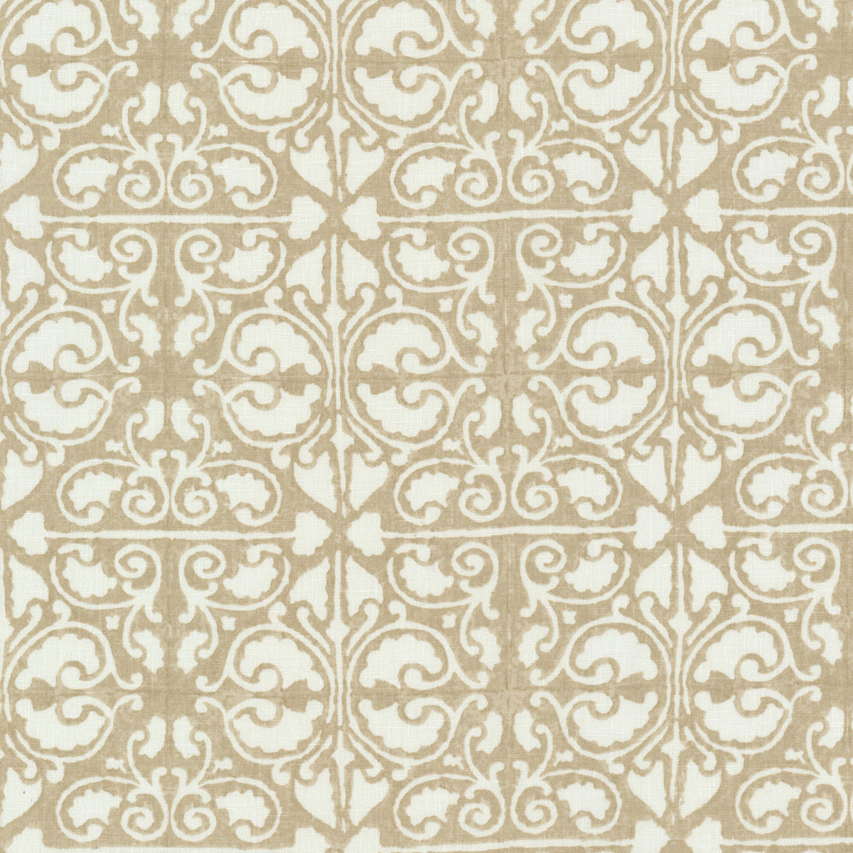 STOUT TEXTILES MULTIPURPOSE,PRINT TRADITIONAL, FLORAL SANDALWOOD - METE-2