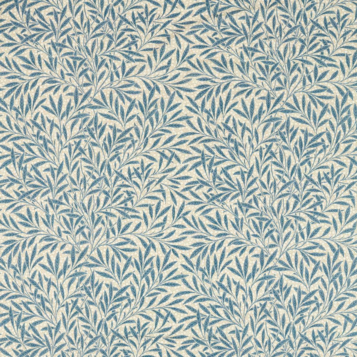 MORRIS & CO Emerys Willow Fabric Leaves , Trees Woad Blue - MEWF227019
