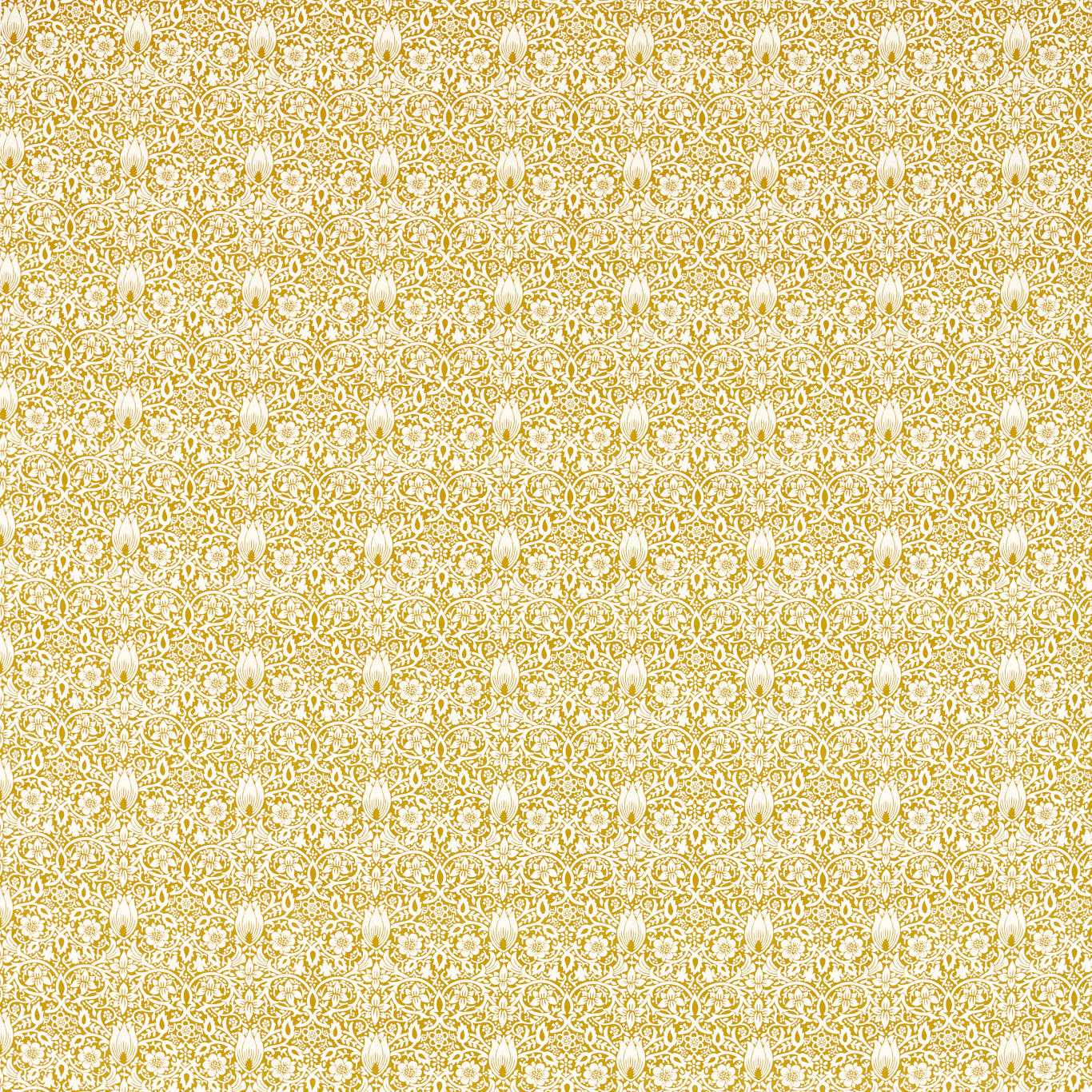 MORRIS & CO Borage Fabric Classic Floral Sunflower - MEWF227031