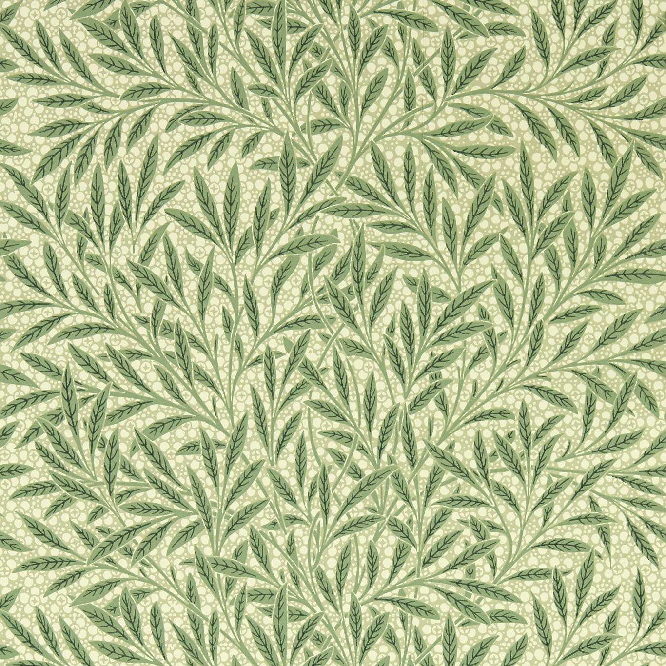 MORRIS & CO Emerys Willow Wallpaper Leaves , Trees Herball Surflex-Printed Wallpaper - MEWW217184