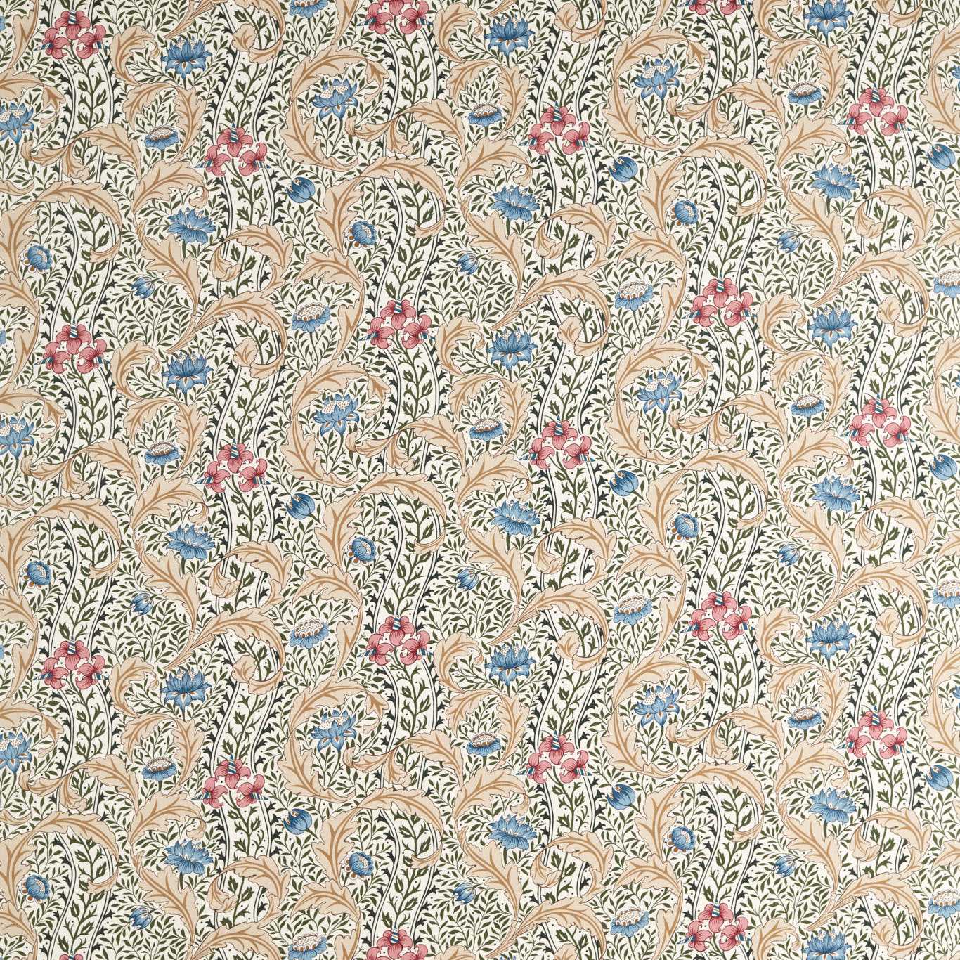 MORRIS & CO Wild Tulip & Vine Fabric Classic Floral Multi - MHTF227376