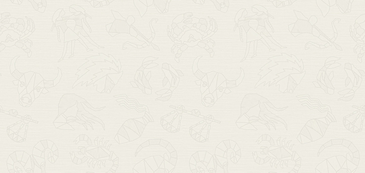 York Wallcoverings Missoni Constellations White Wallpaper Animals Whites and Off-Whites - MI10354