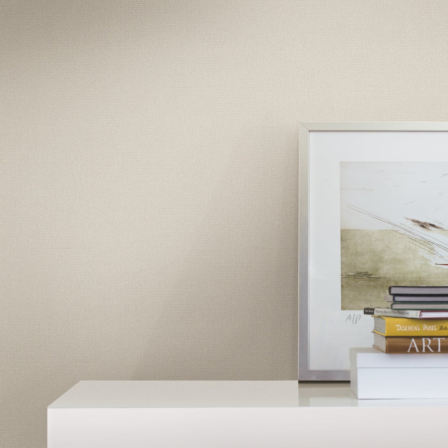 York Wallcoverings Missoni Chevronette Pearl Wallpaper Textures Whites and Off-Whites - MI10366