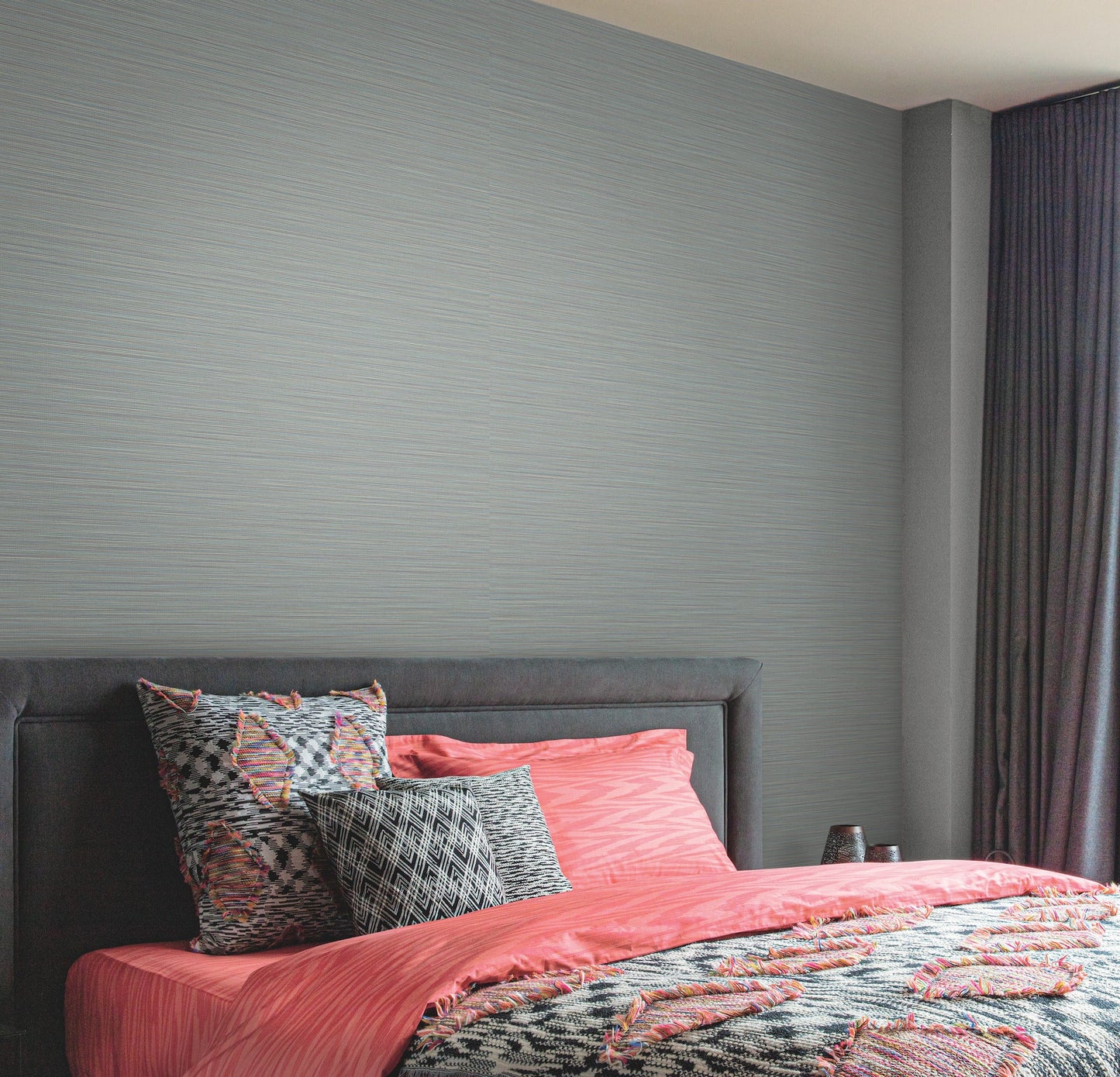 York Wallcoverings Missoni Cannete Blue Wallpaper Textures Blues - MI10372