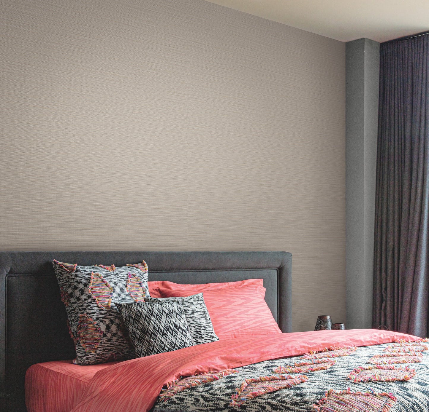 York Wallcoverings Missoni Cannete Grey Wallpaper Textures Greys - MI10373