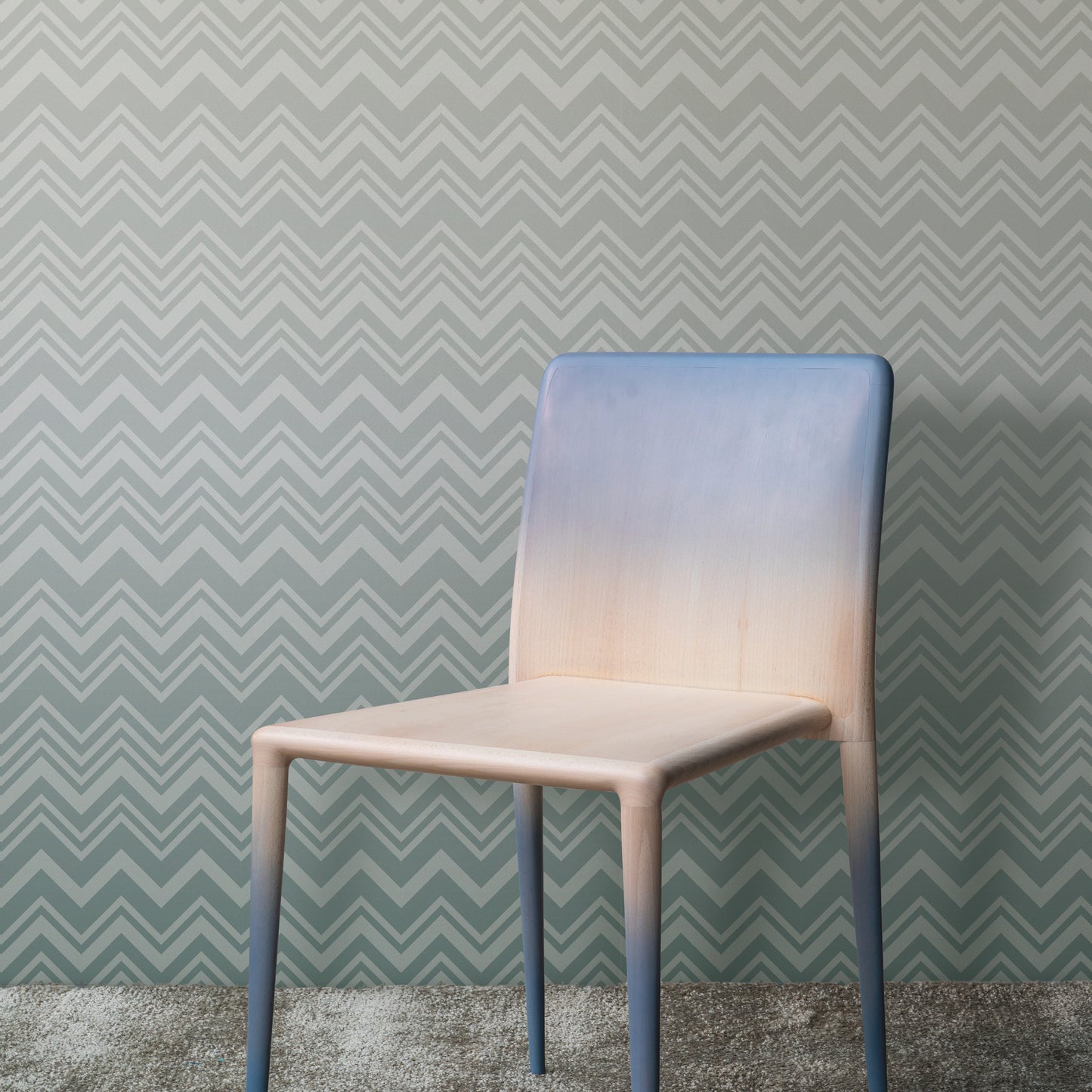 York Wallcoverings Missoni 4 Iconic Shades Blue Wallpaper Geometrics Blues - MI10393