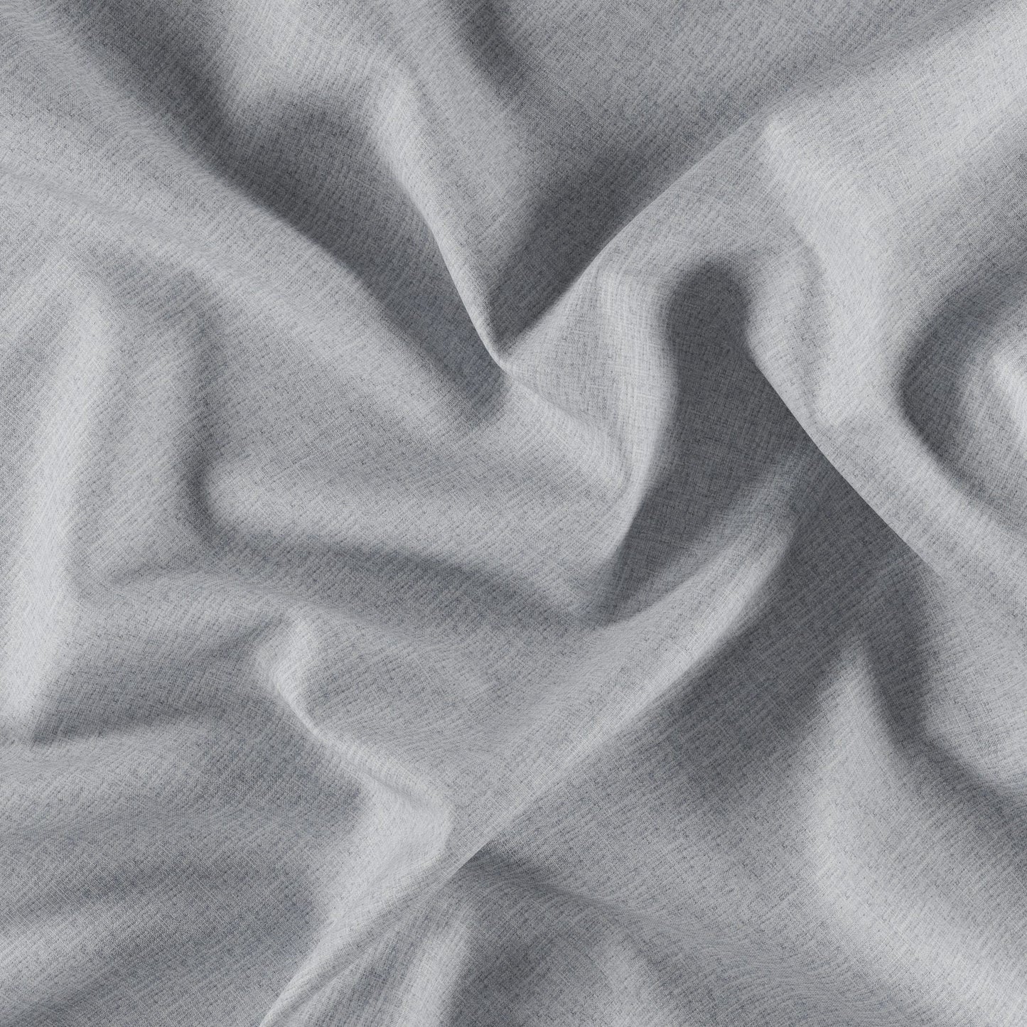 JF Fabrics MIDNIGHT 95 Fabric Plain Grey,Silver Blackout, Linen Texture - 8165095 J8691