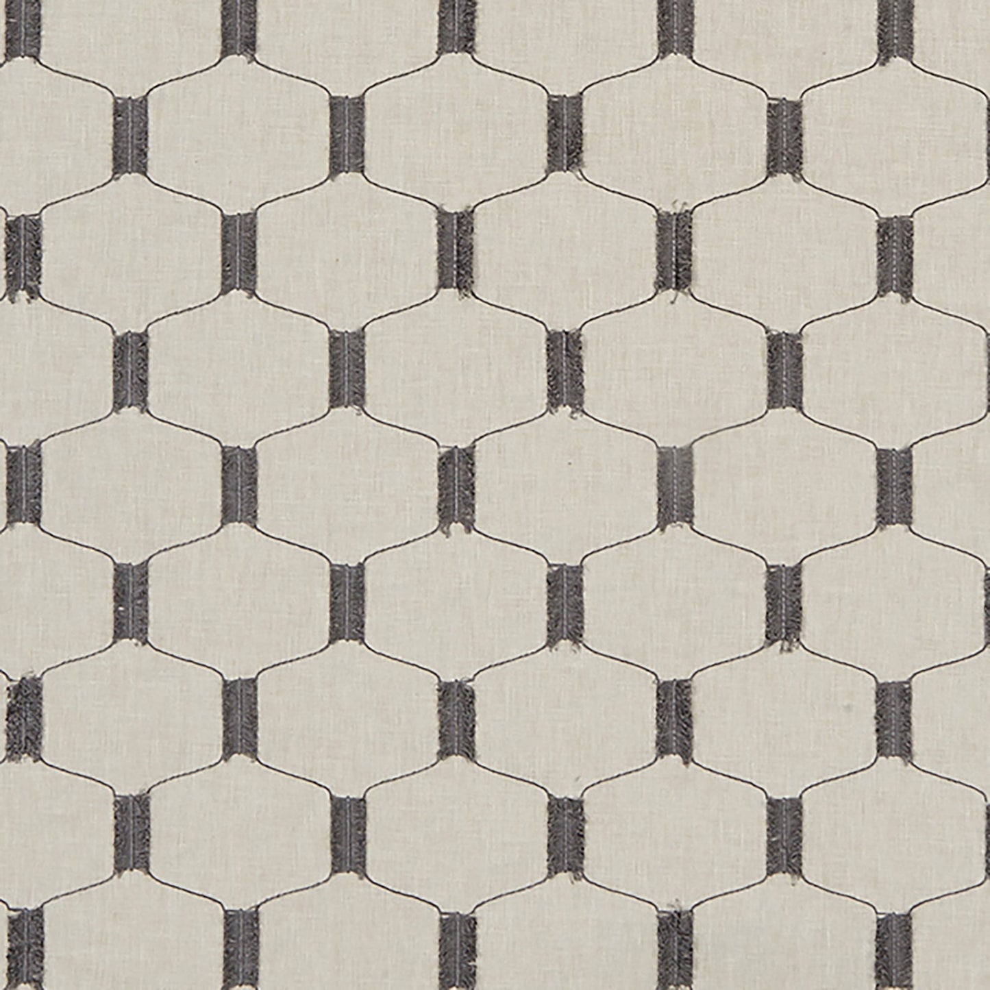 JF Fabrics MINGLE 94 Fabric Transitional,Contemporary,Geometric Grey,Silver Embroidery - 7627894 J8201