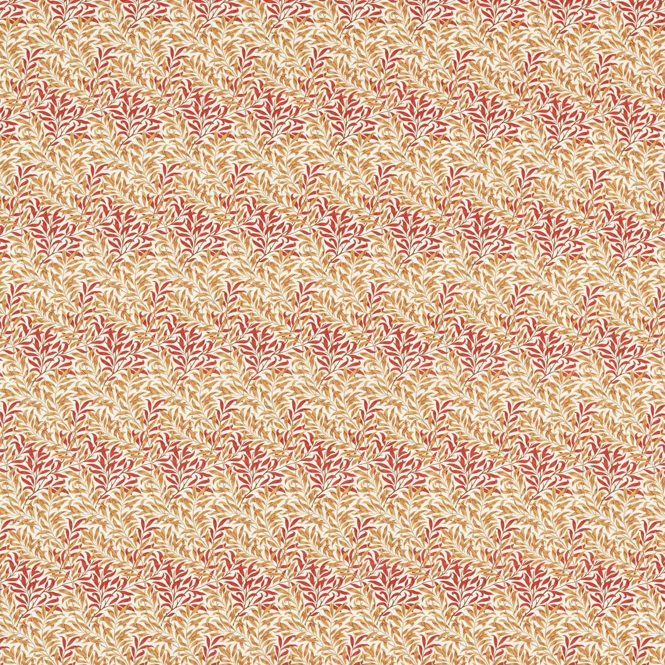 MORRIS & CO Willow Bough Minor Fabric Contemporary, Floral Russet - MLIF227245