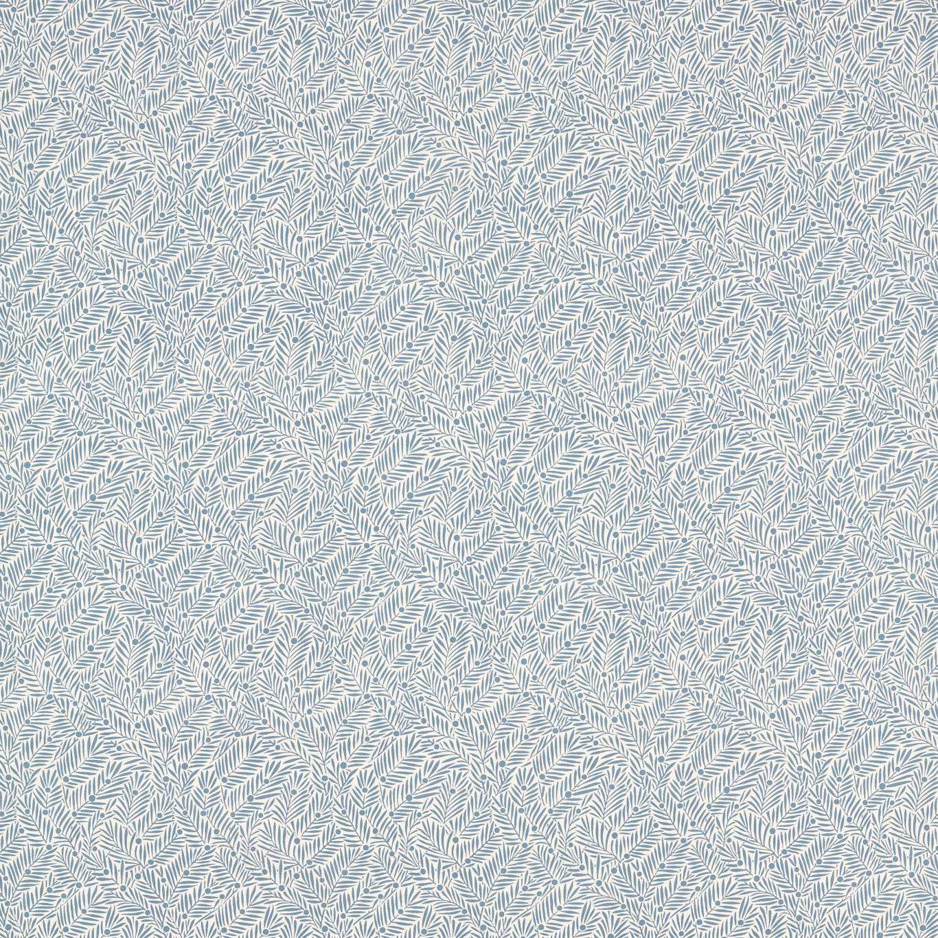 MORRIS & CO Yew & Aril Fabric Contemporary, Floral Mineral Blue - MLIF227258
