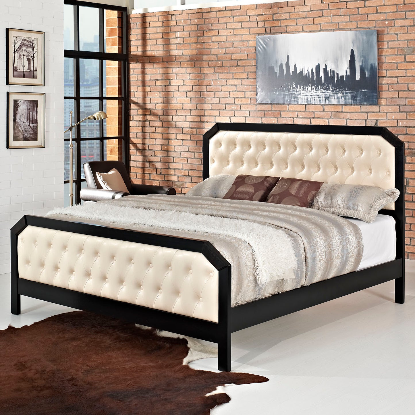 Modway Outlet Tommy Queen Bed by Modway Bedroom Furniture Black - MOD-5023-BLK-SET