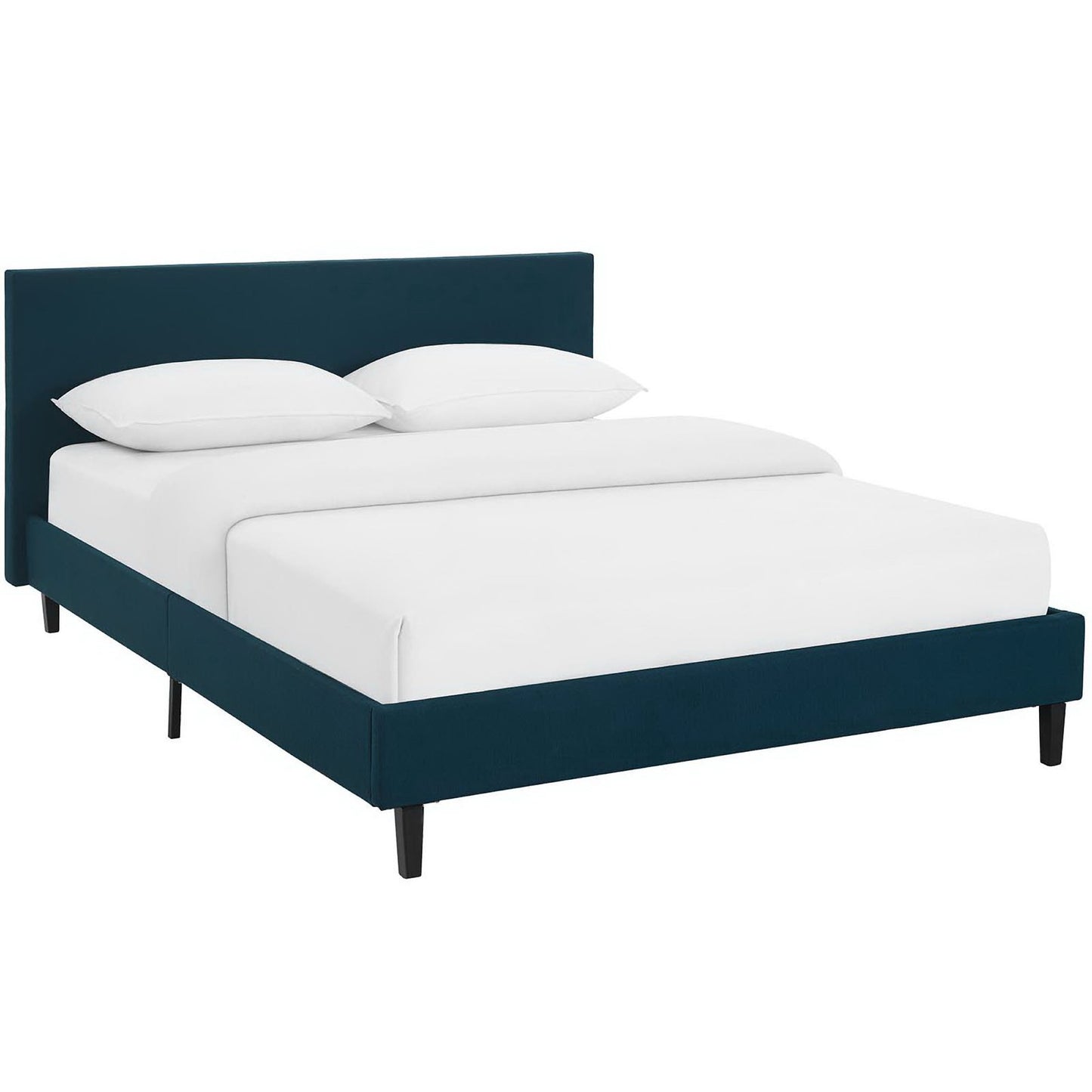 Modway Outlet Anya Fabric Queen Bed by Modway Bedroom Furniture Azure - MOD-5420-AZU
