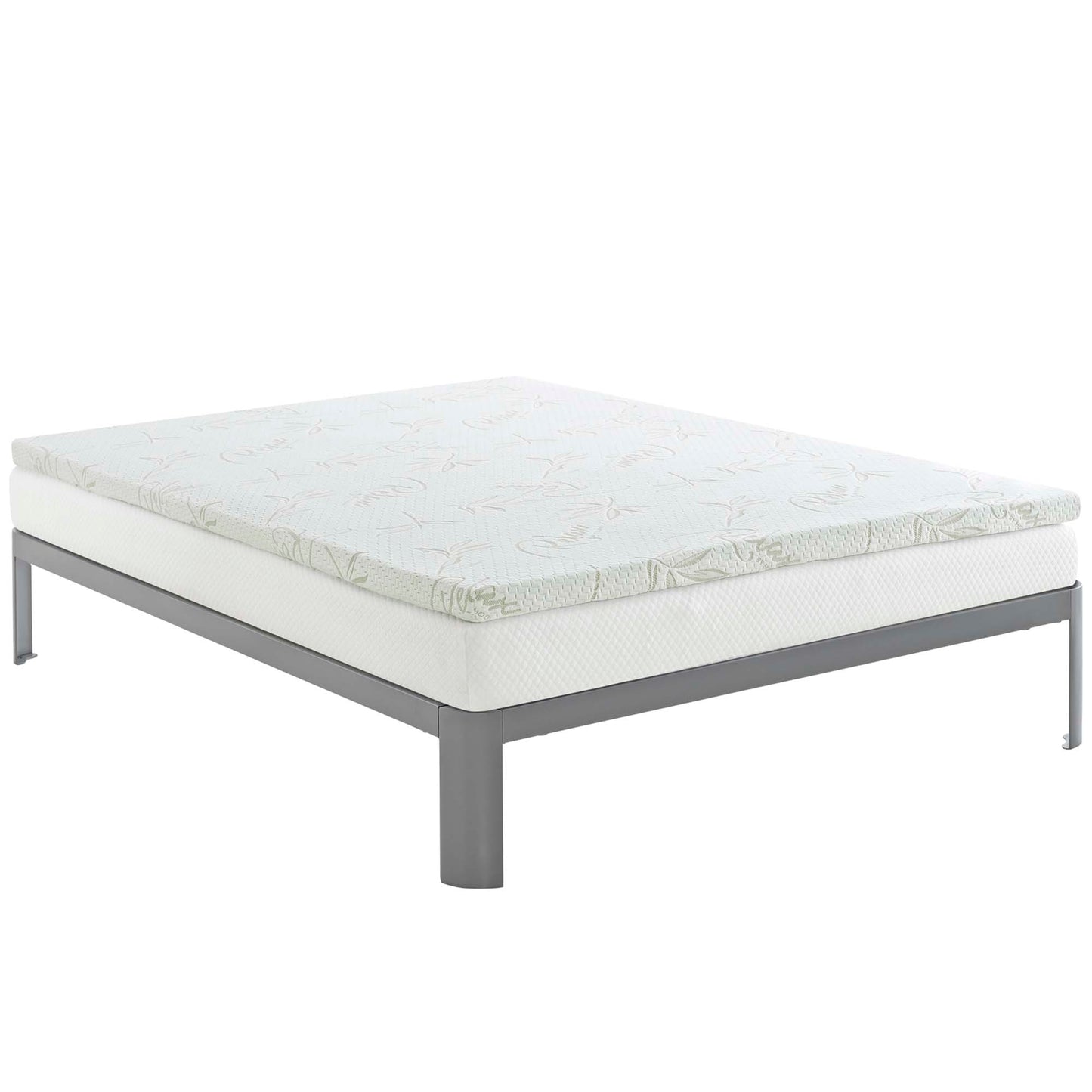 Modway Outlet Relax Queen 2" Gel Memory Foam Mattress Topper by Modway Mattresses Furniture White - MOD-5573-WHI
