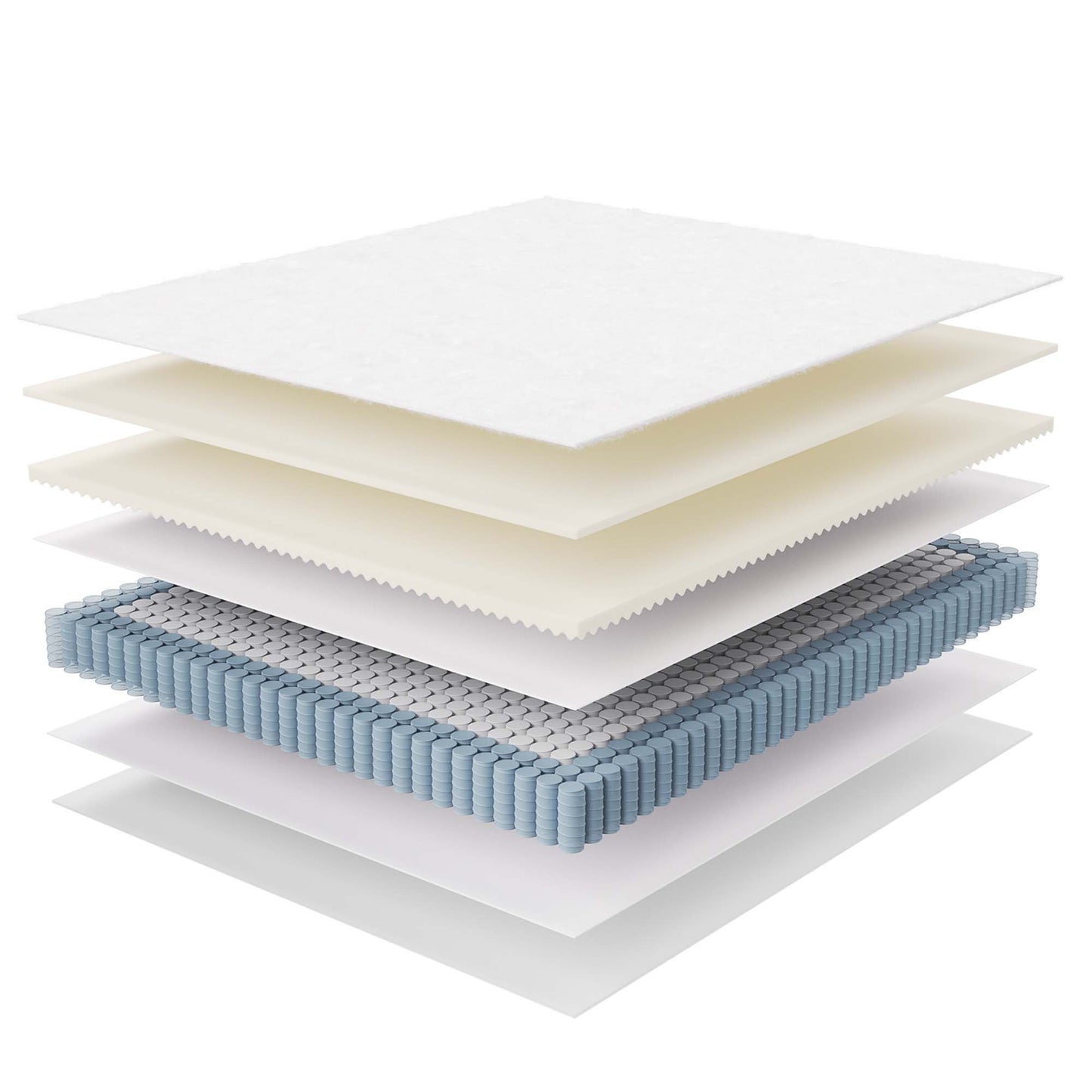 Modway - Jenna 10" Innerspring and Foam California King Mattress by Modway Mattresses Twin White - MOD-6080-WHI