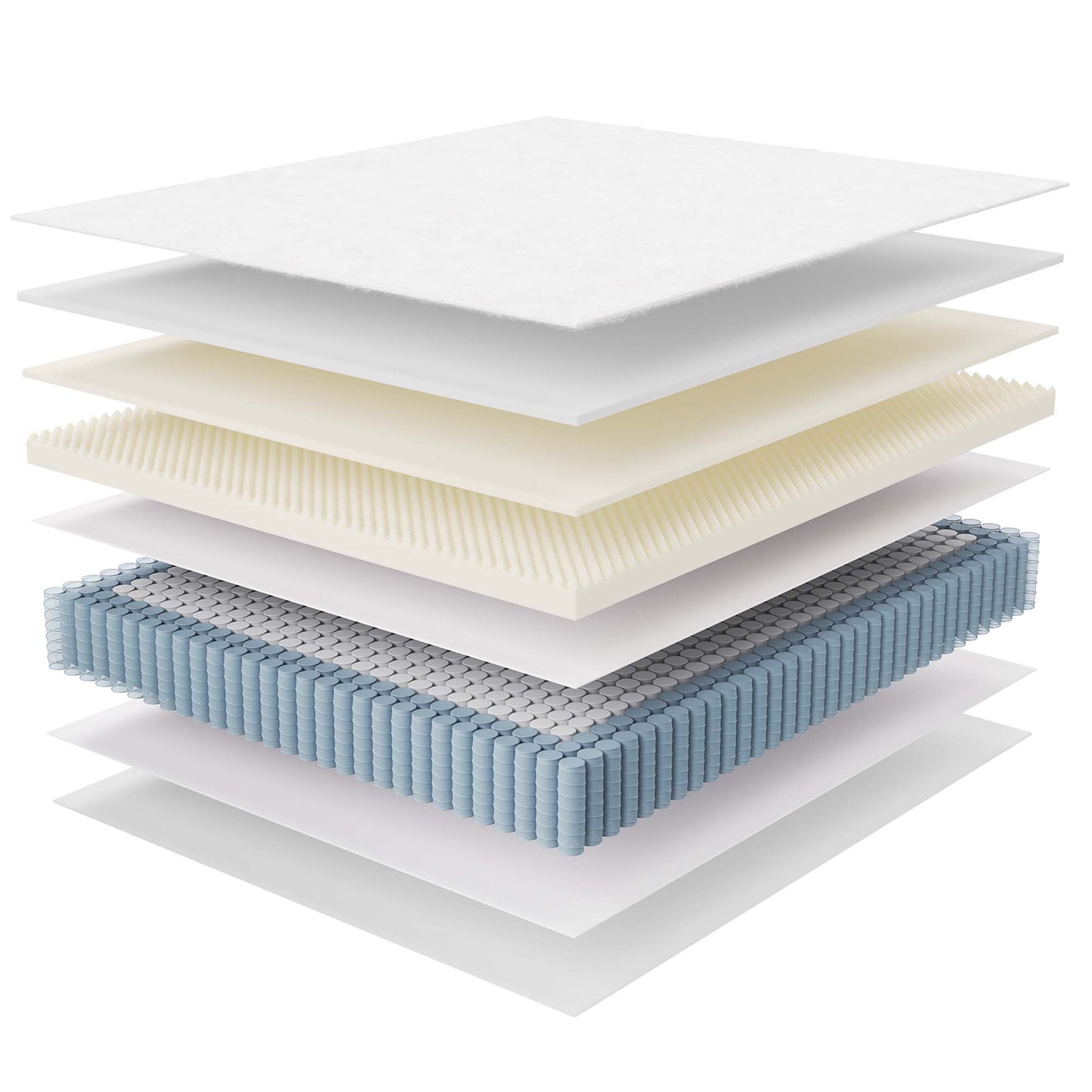 Modway - Jenna 14" Innerspring and Foam California King Mattress by Modway Mattresses Twin White - MOD-6086-WHI