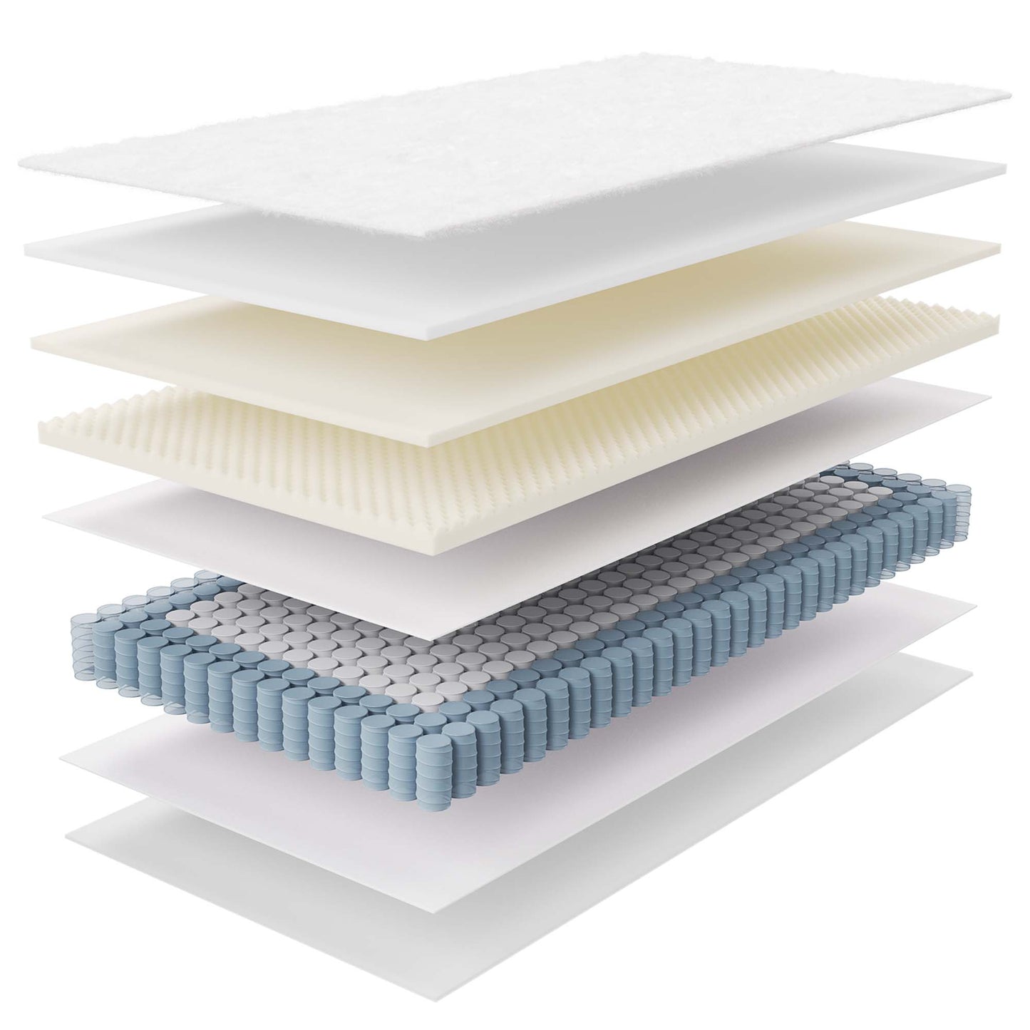 Modway - Jenna 8" Innerspring and Foam Twin Mattress by Modway Mattresses Twin White - MOD-6133-WHI