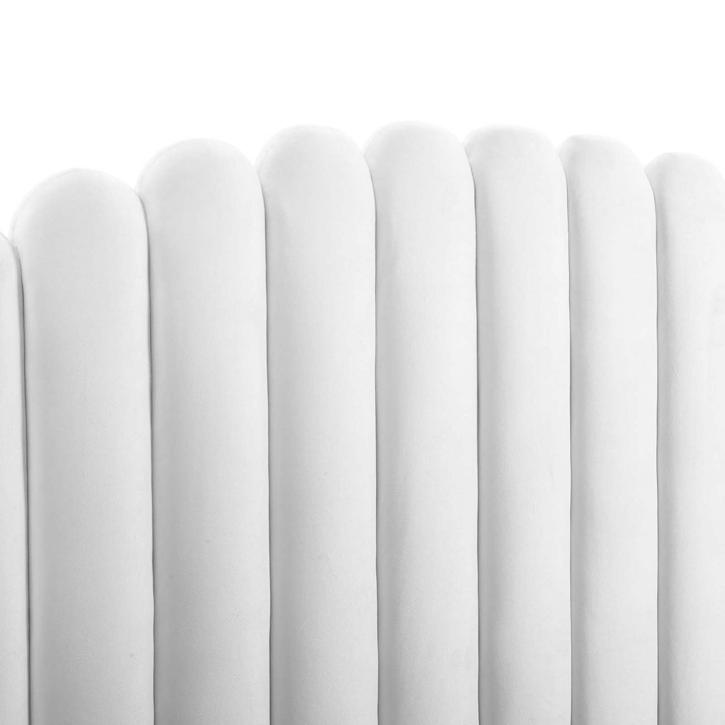 Modway - Lana Performance Velvet Queen Wingback Platform Bed by Modway Bedroom Beds White - MOD-6282-WHI