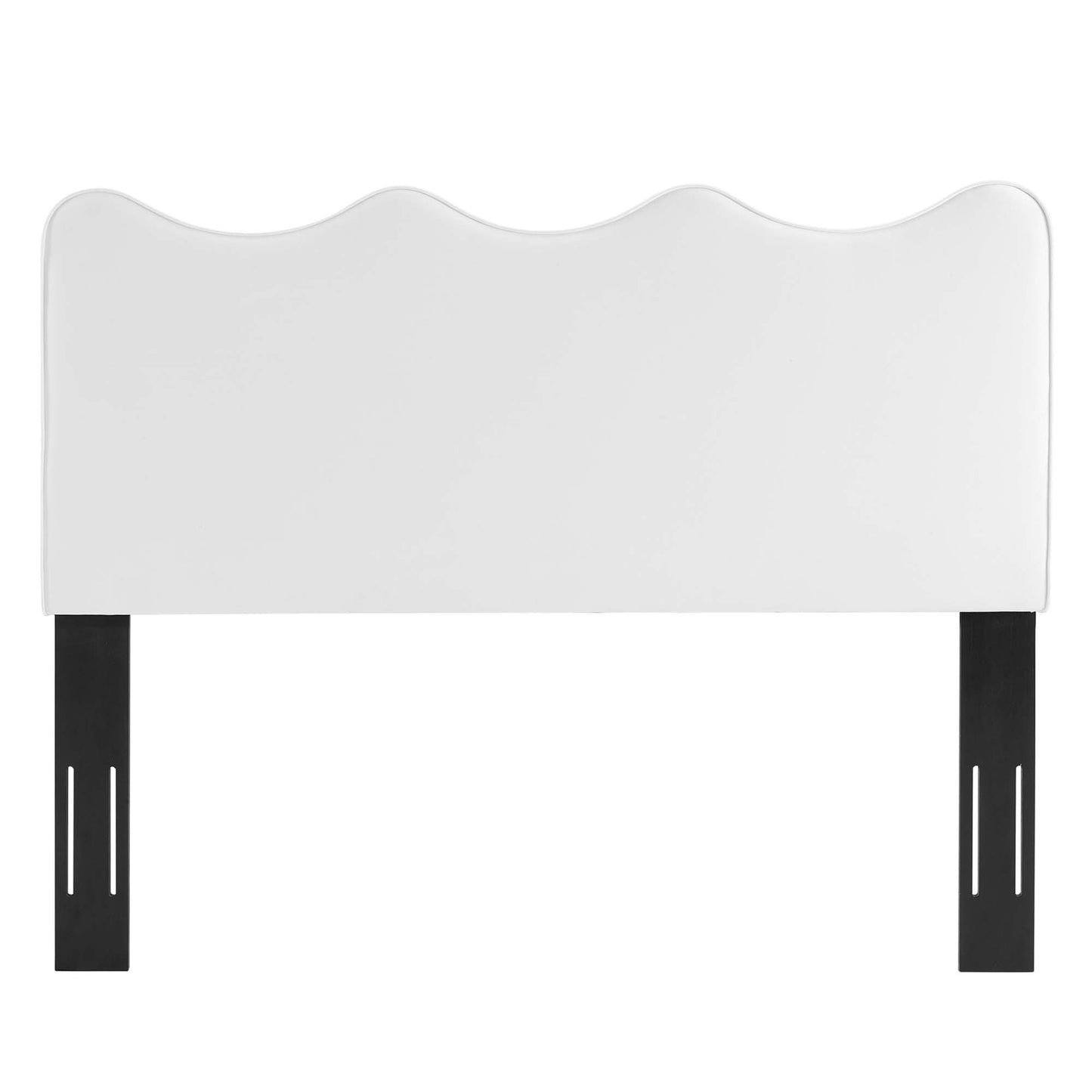 Modway - Athena Performance Velvet Full/Queen Headboard by Modway Bedroom Headboards White - MOD-6520-WHI
